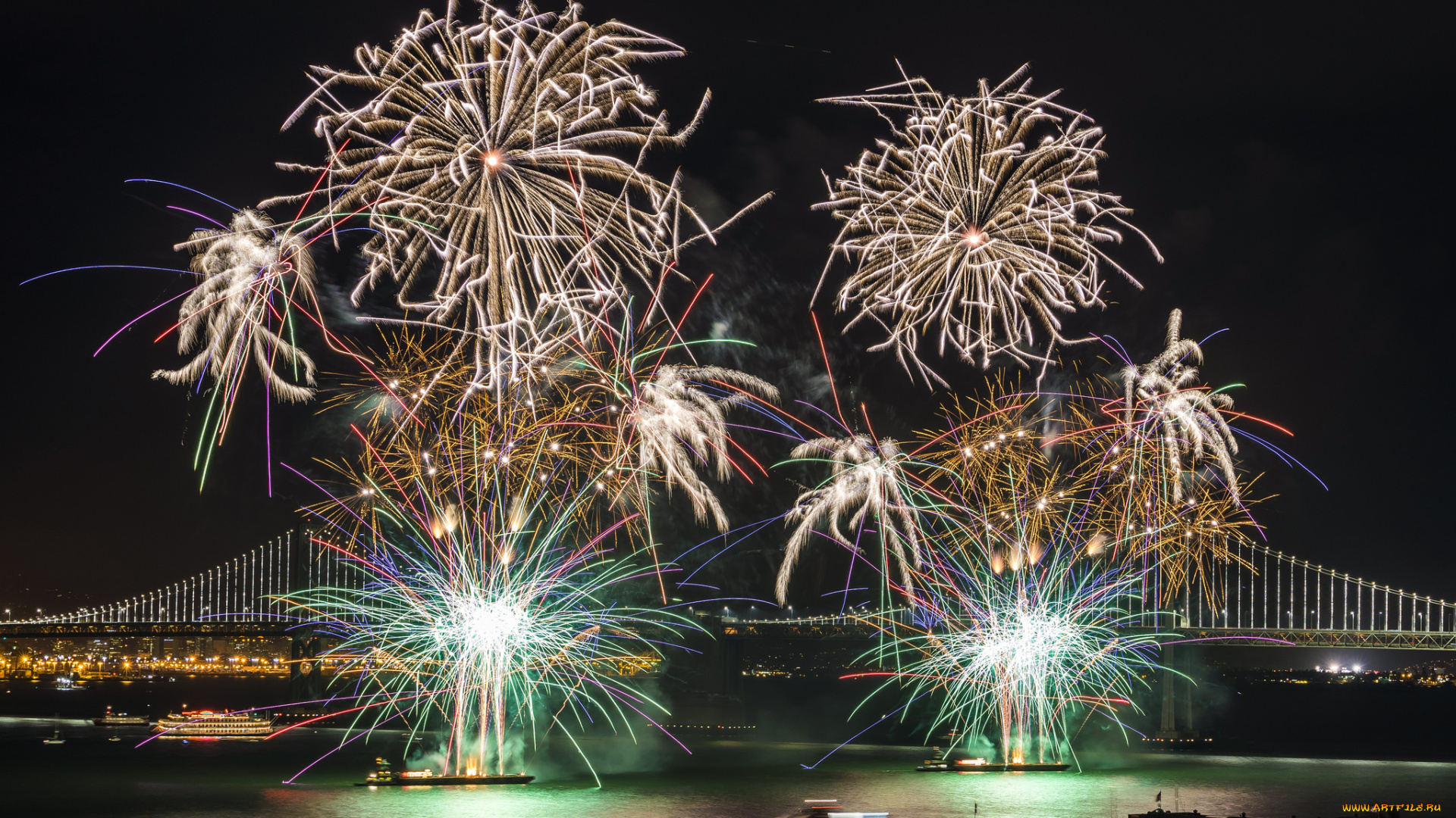 разное, салюты, , фейерверки, фейерверк, ночь
