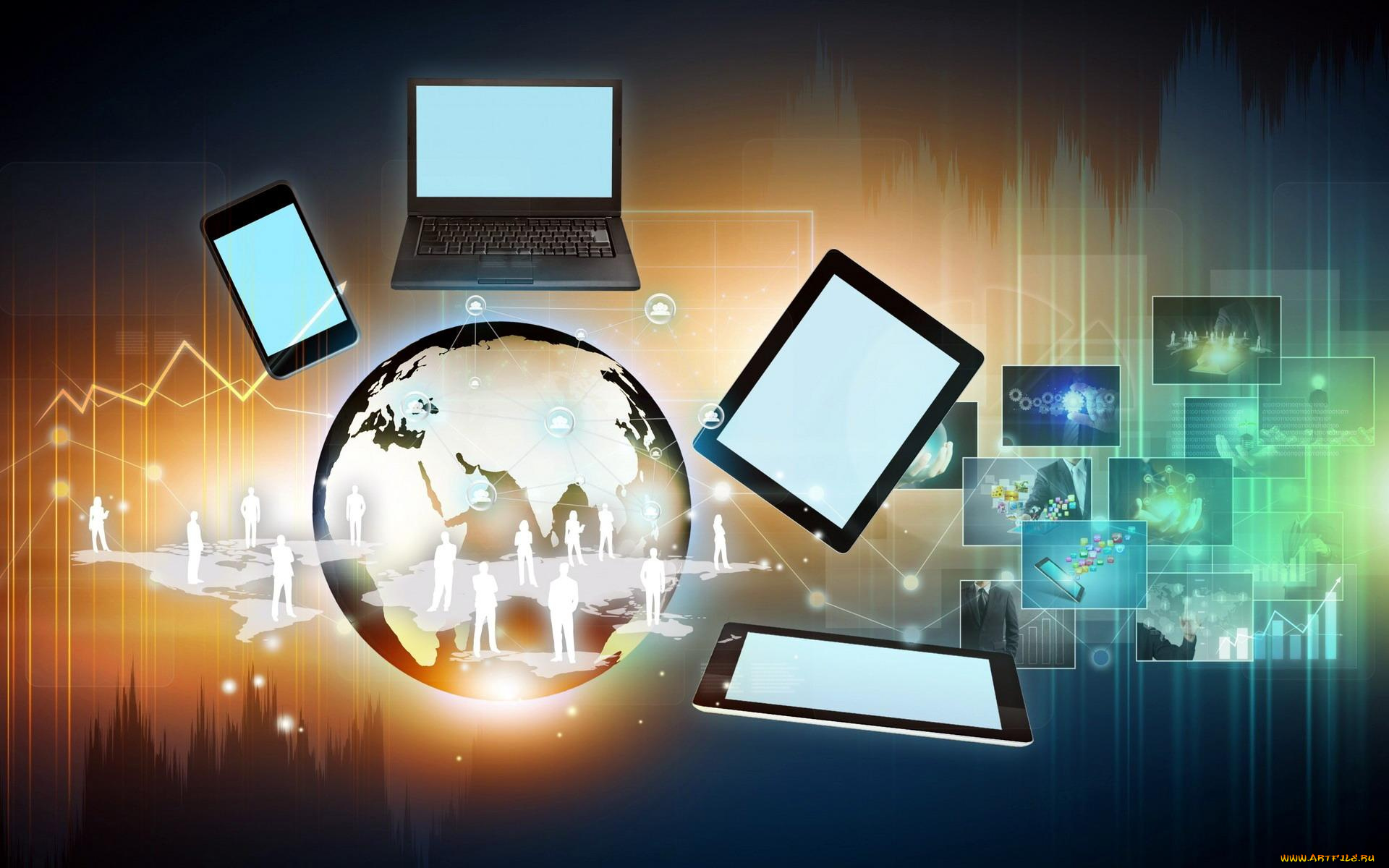 компьютеры, -unknown, , разное, ноутбук, планшет, смартфон, люди, связь, планета, телефон