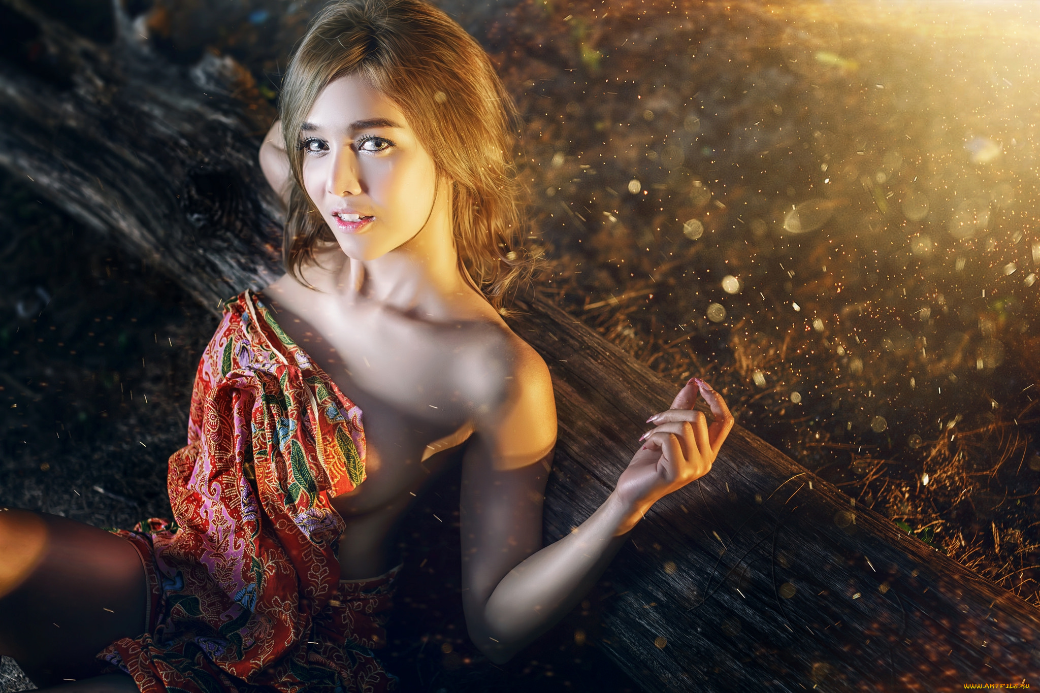 девушки, -unsort, , азиатки, лицо, взгляд