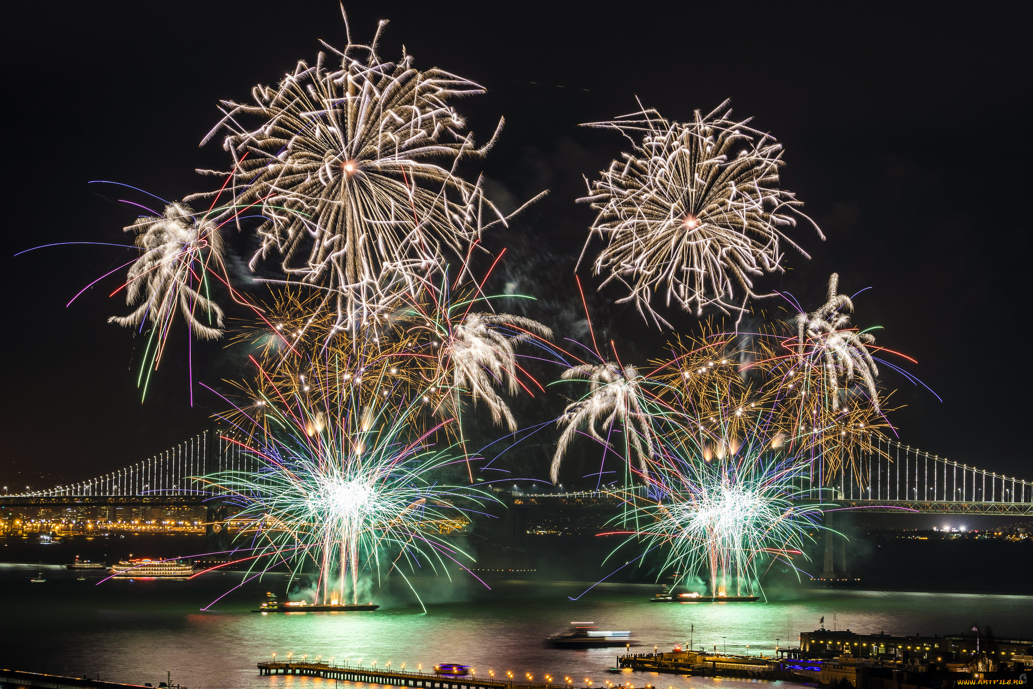 разное, салюты, , фейерверки, фейерверк, ночь