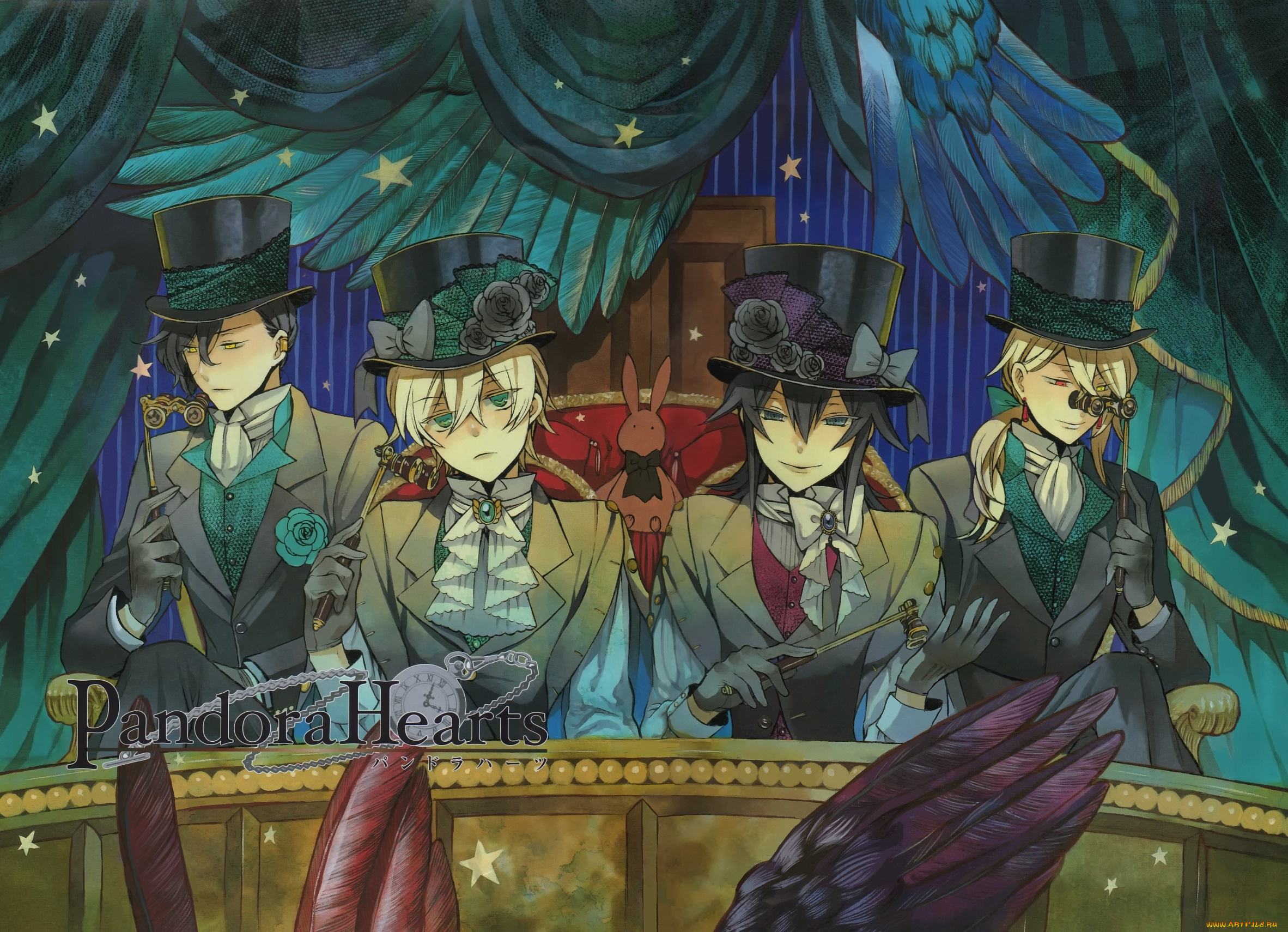 аниме, pandora, hearts, парни