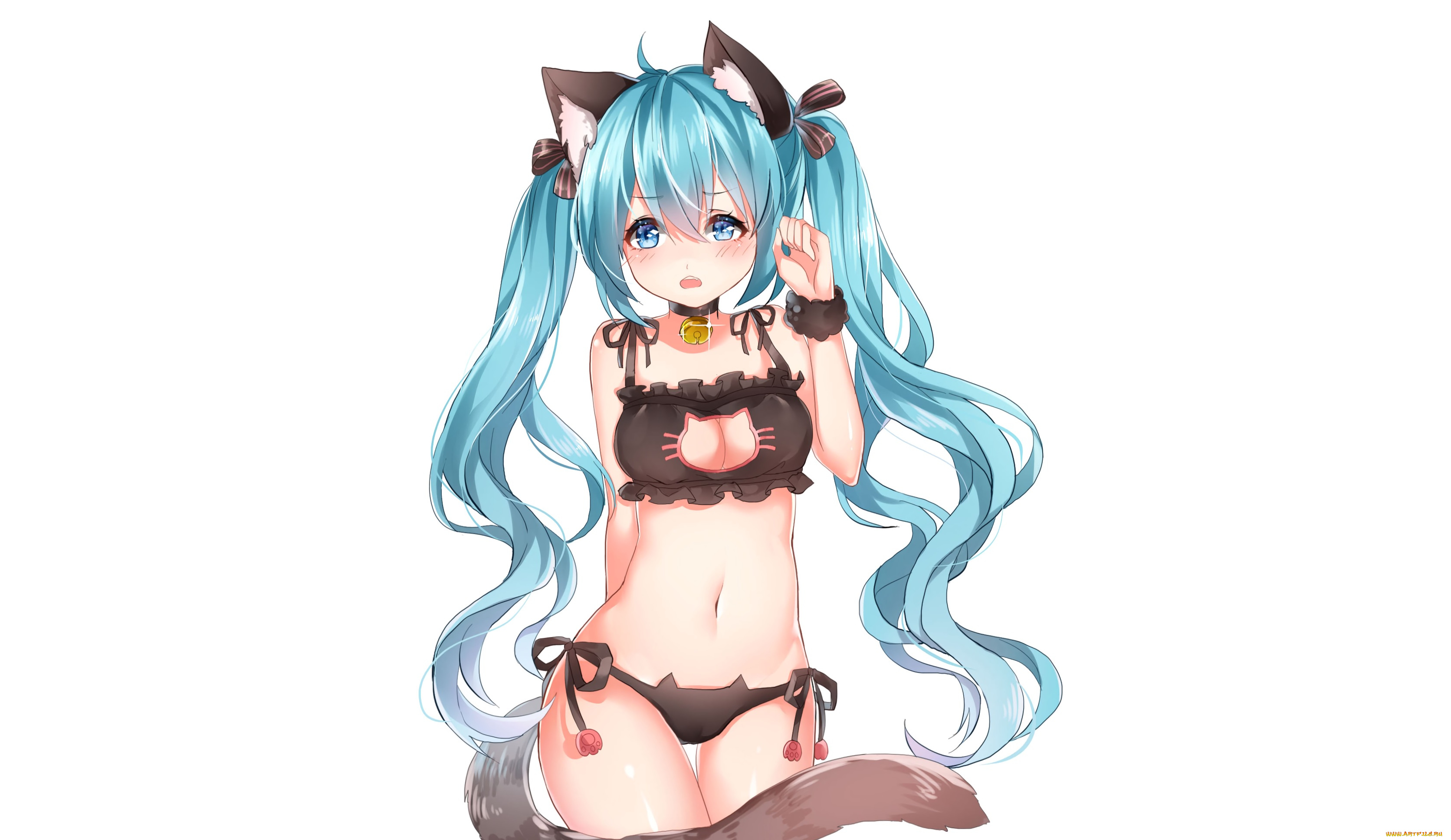 аниме, vocaloid, девушка, фон, взгляд