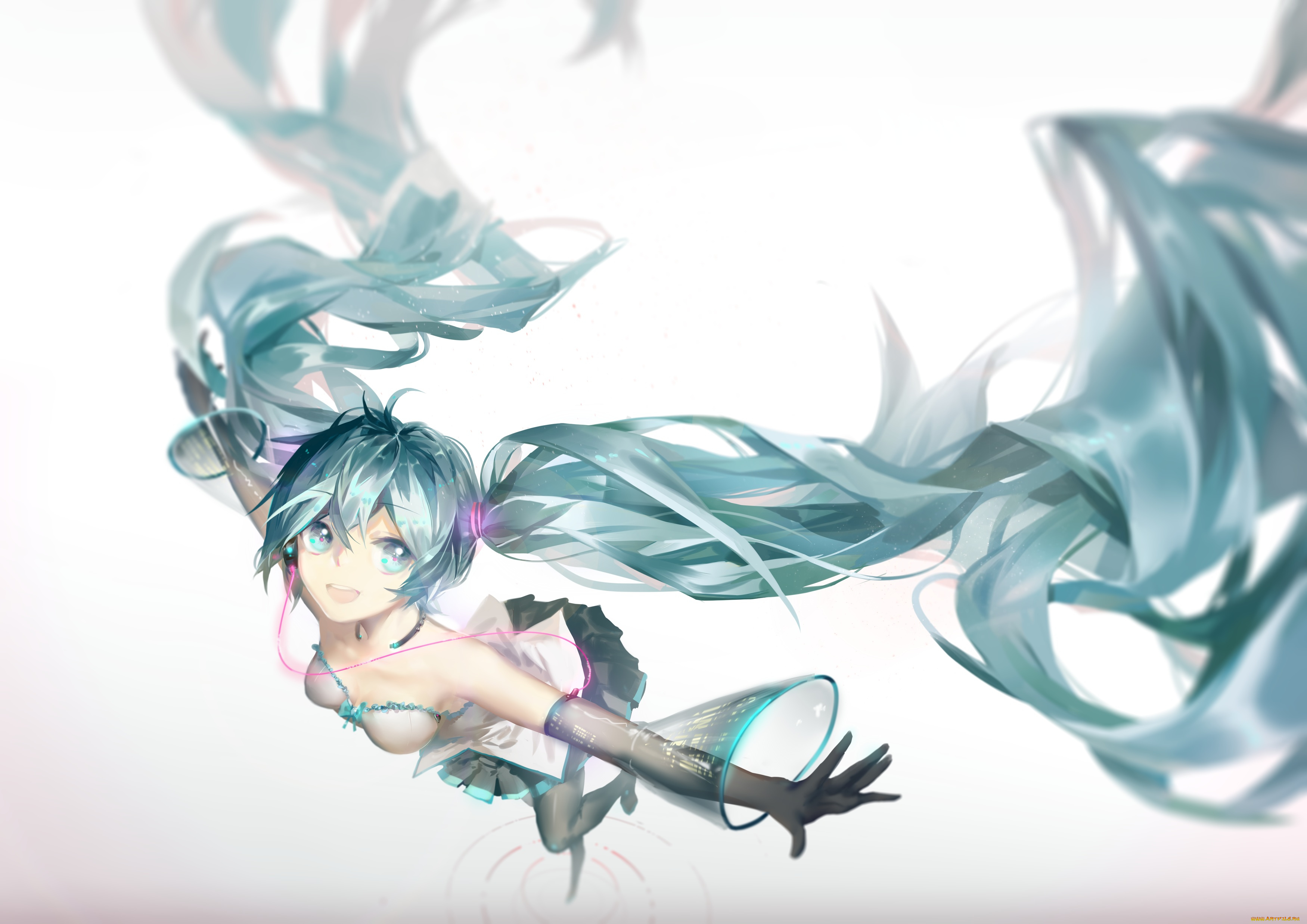 аниме, vocaloid, hatsune, miku, yyb
