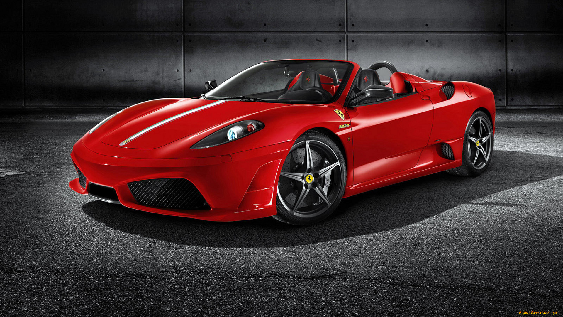 автомобили, ferrari, красный, spyder, f430, феррари