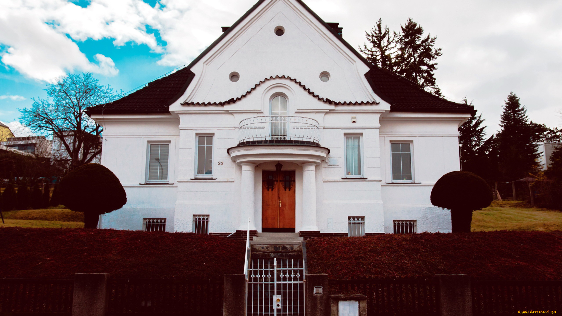 города, -, здания, , дома, балкон