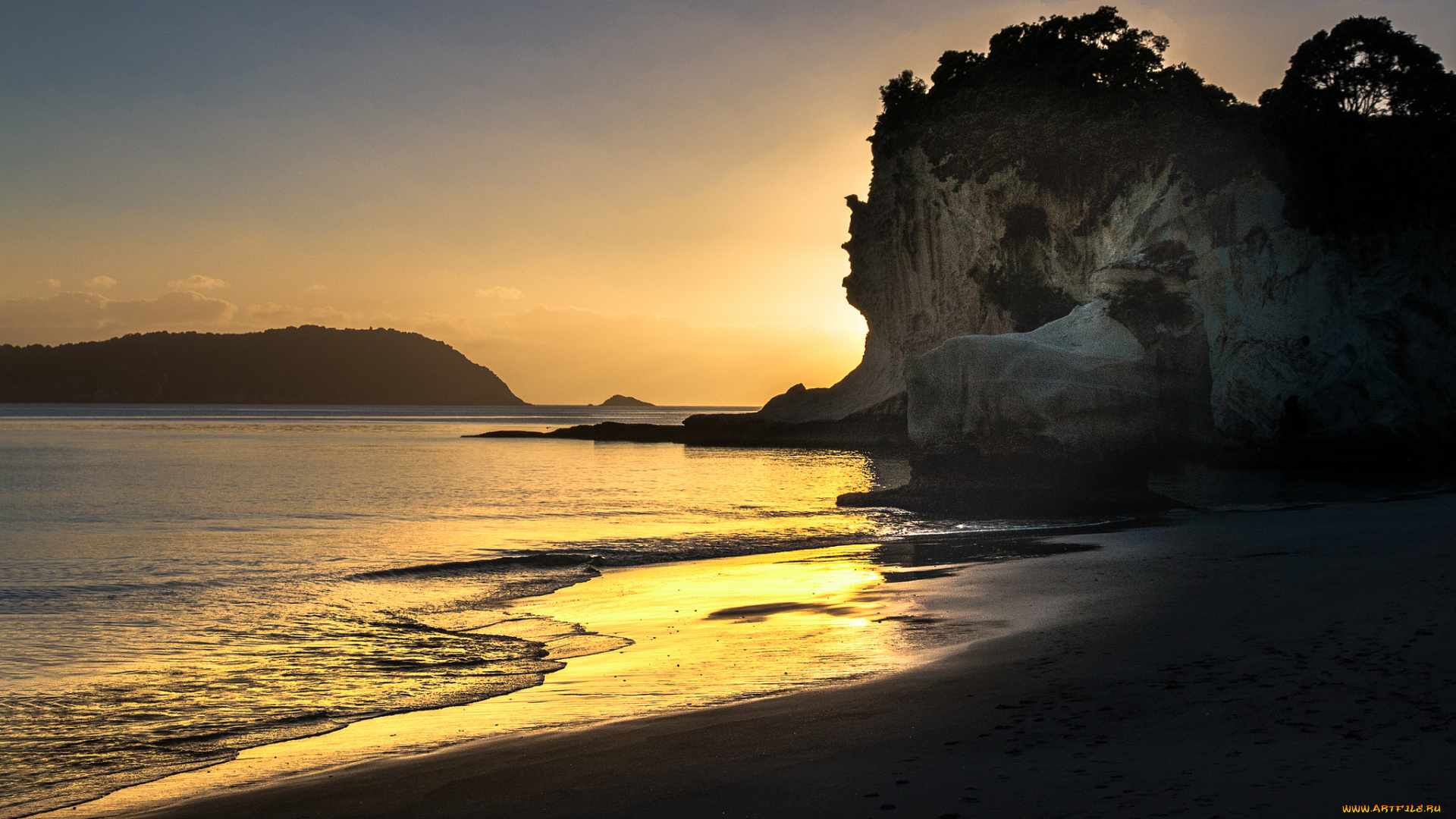 природа, побережье, море, берег