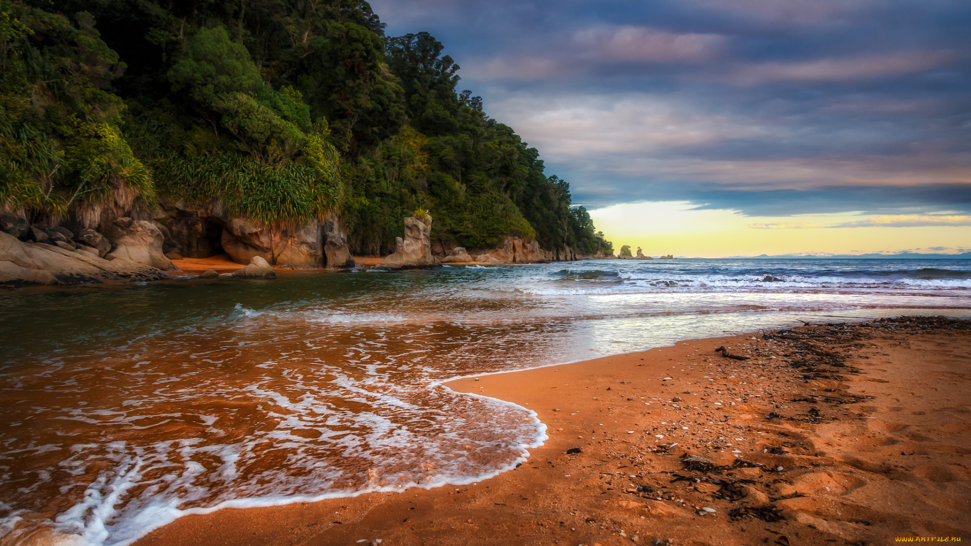 природа, побережье, море, берег