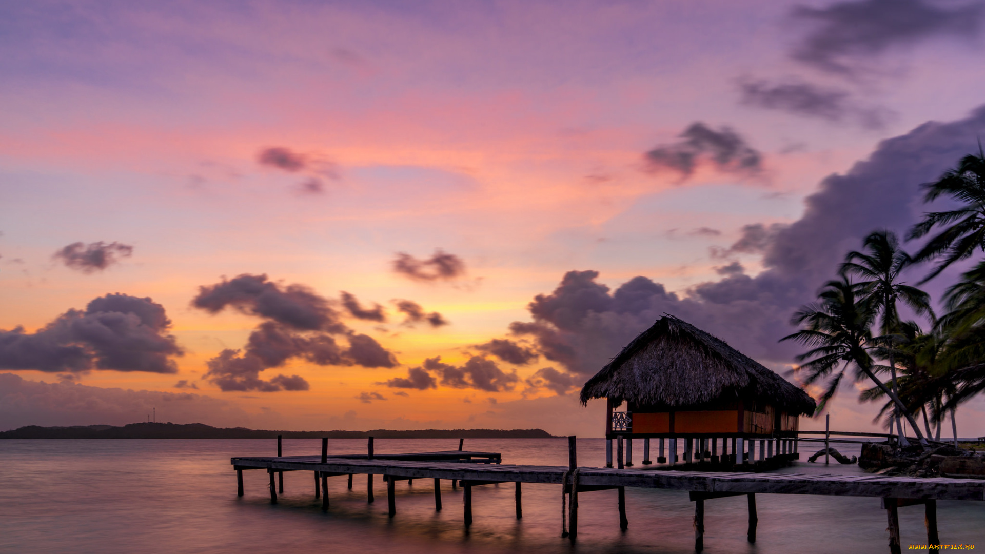 природа, тропики, рассвет