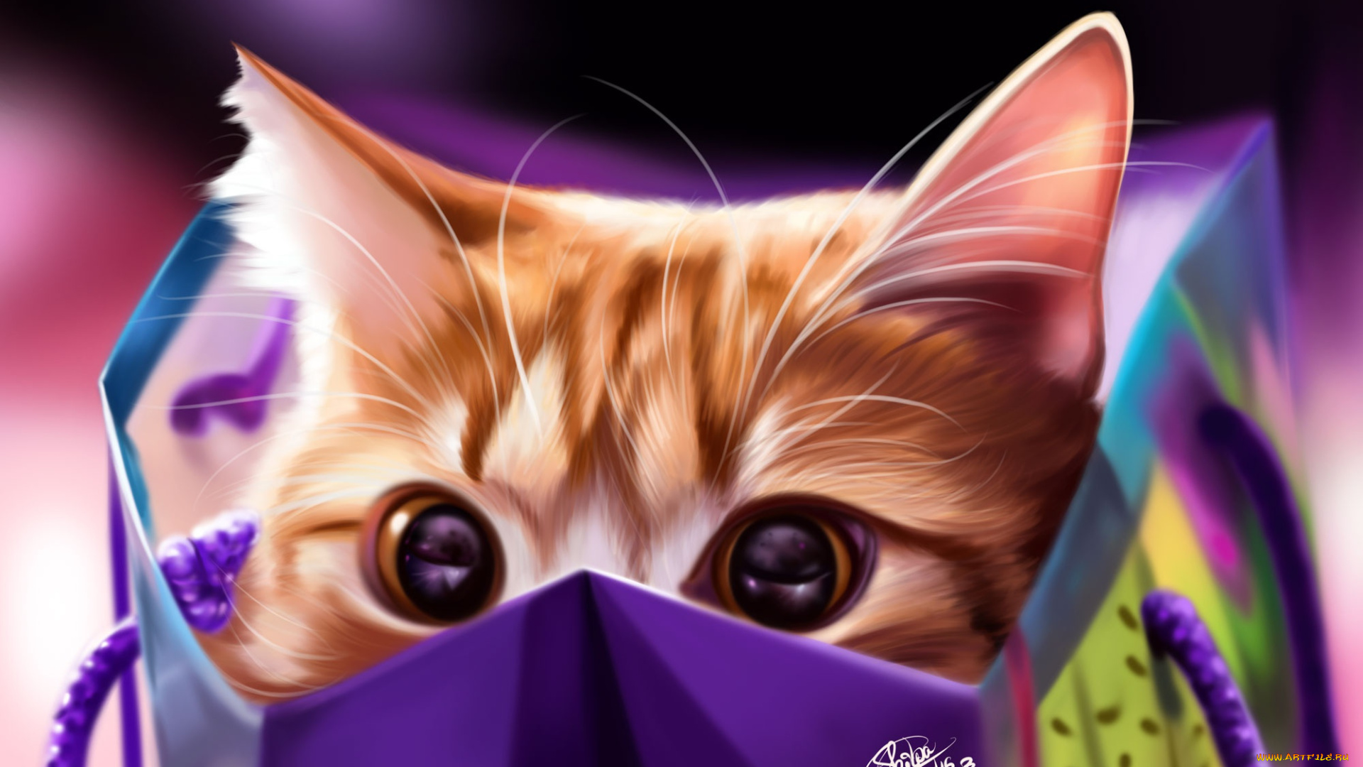 рисованное, животные, , коты, кошка, пакет