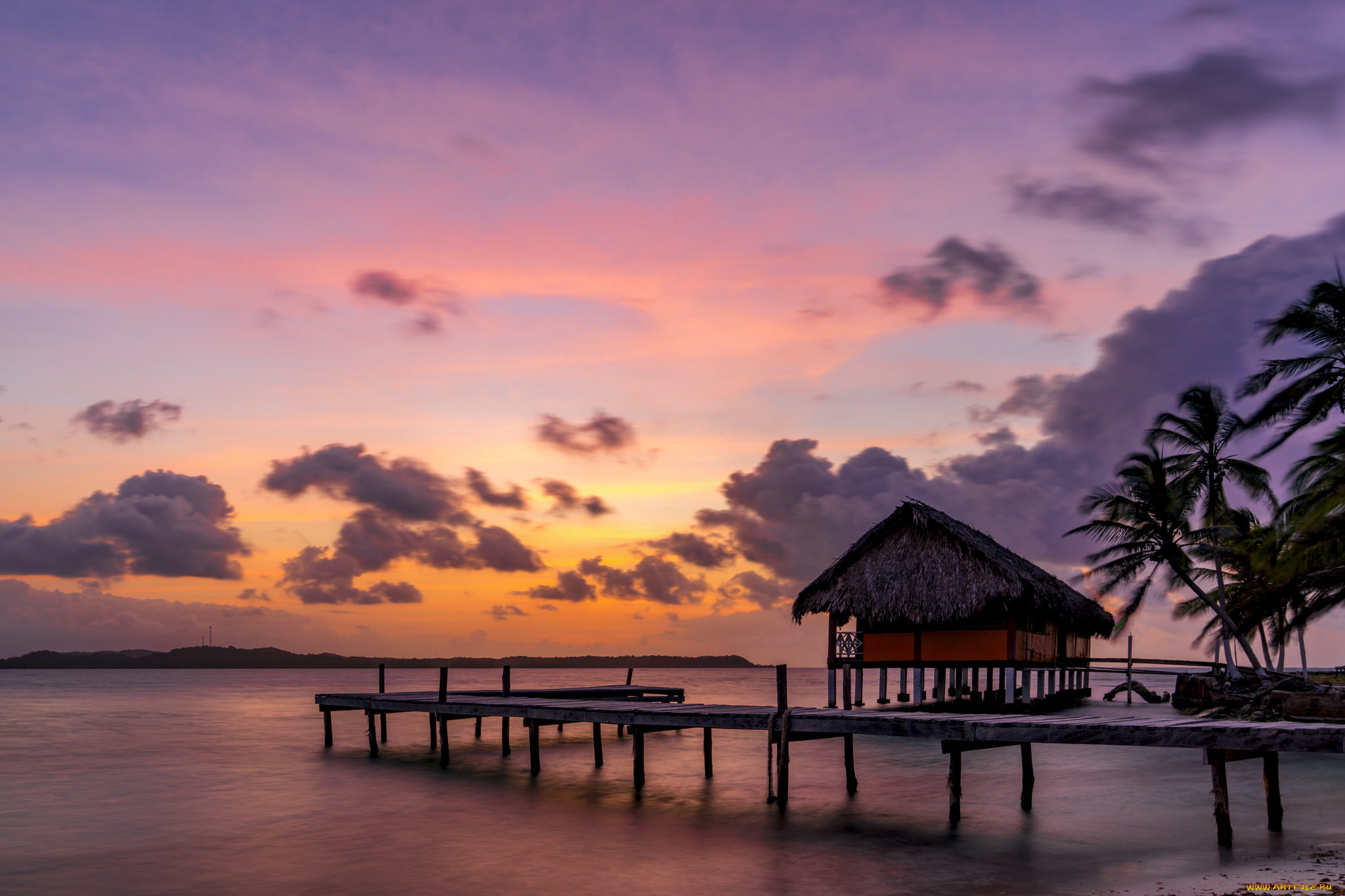 природа, тропики, рассвет