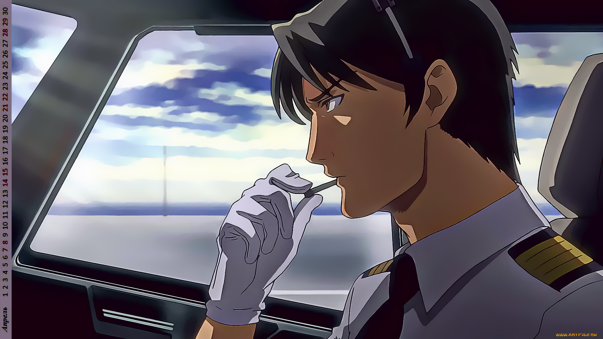 календари, аниме, профиль, юноша