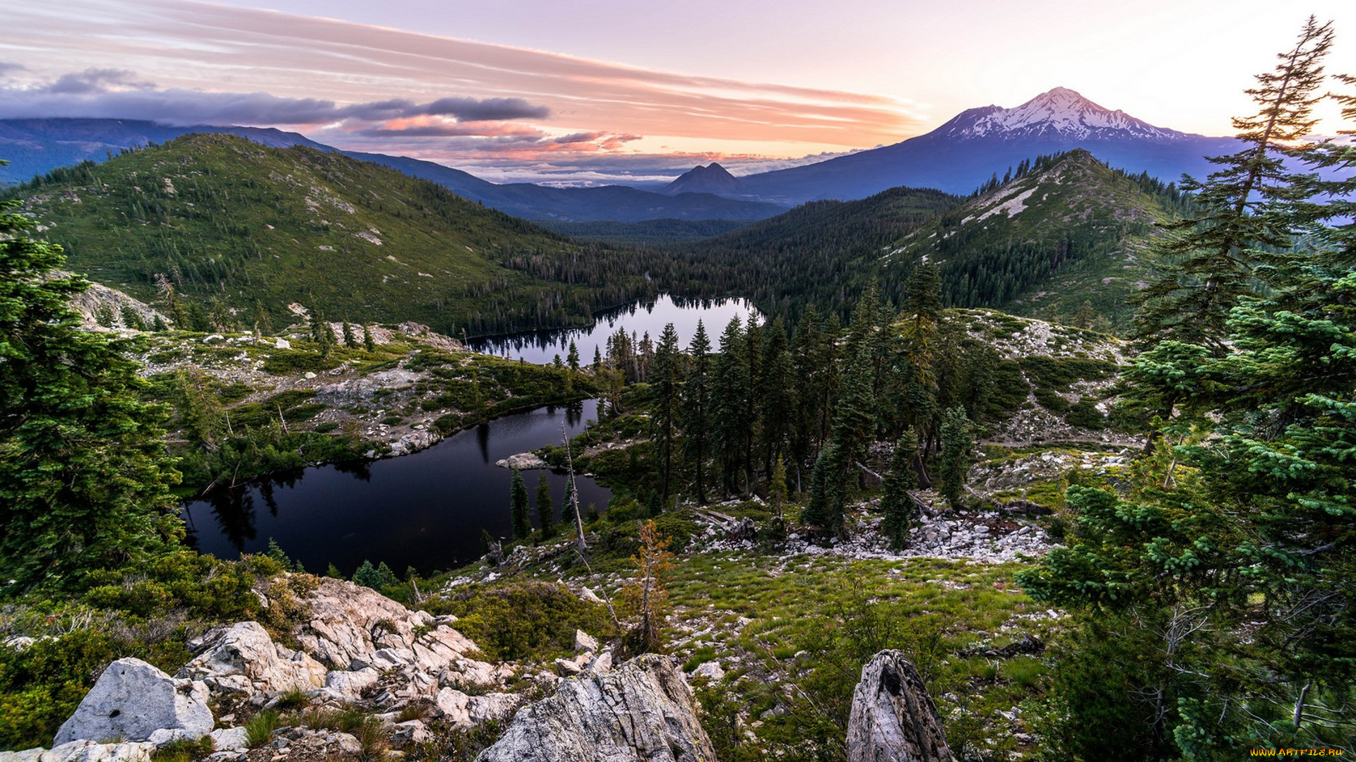 природа, горы, простор