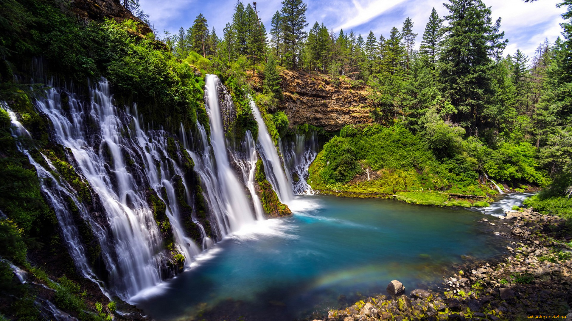 природа, водопады, простор