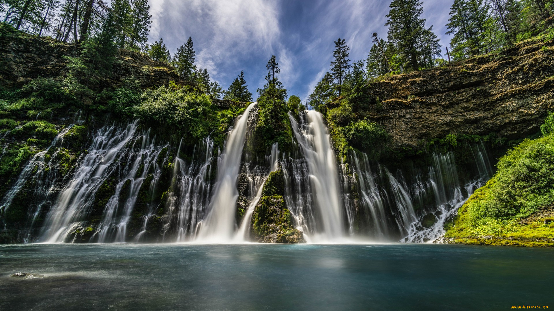 природа, водопады, простор