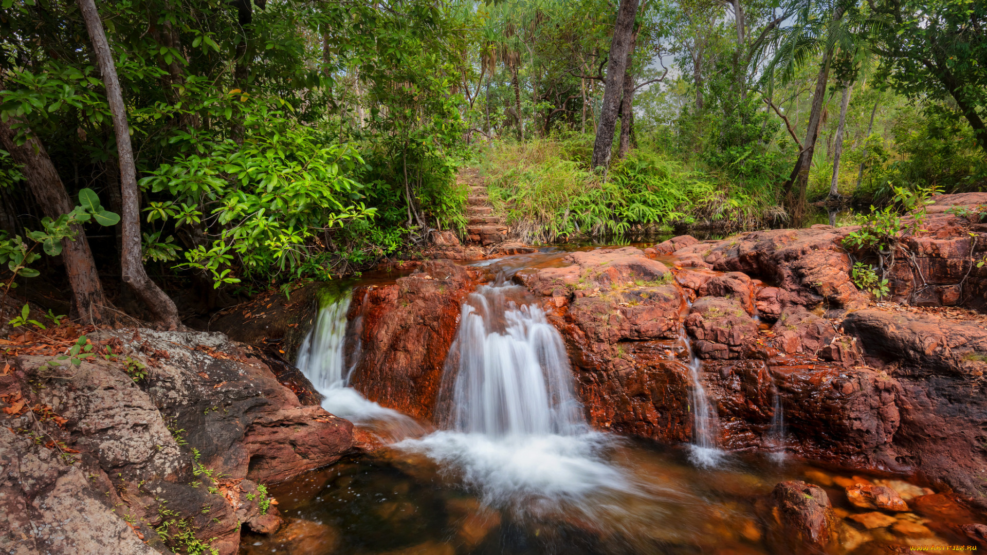 природа, водопады, простор