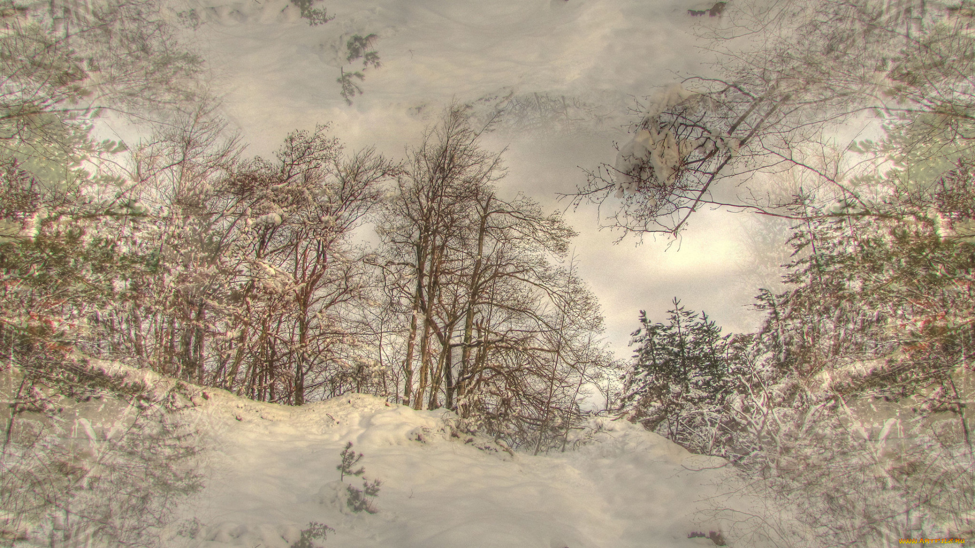 природа, зима, простор