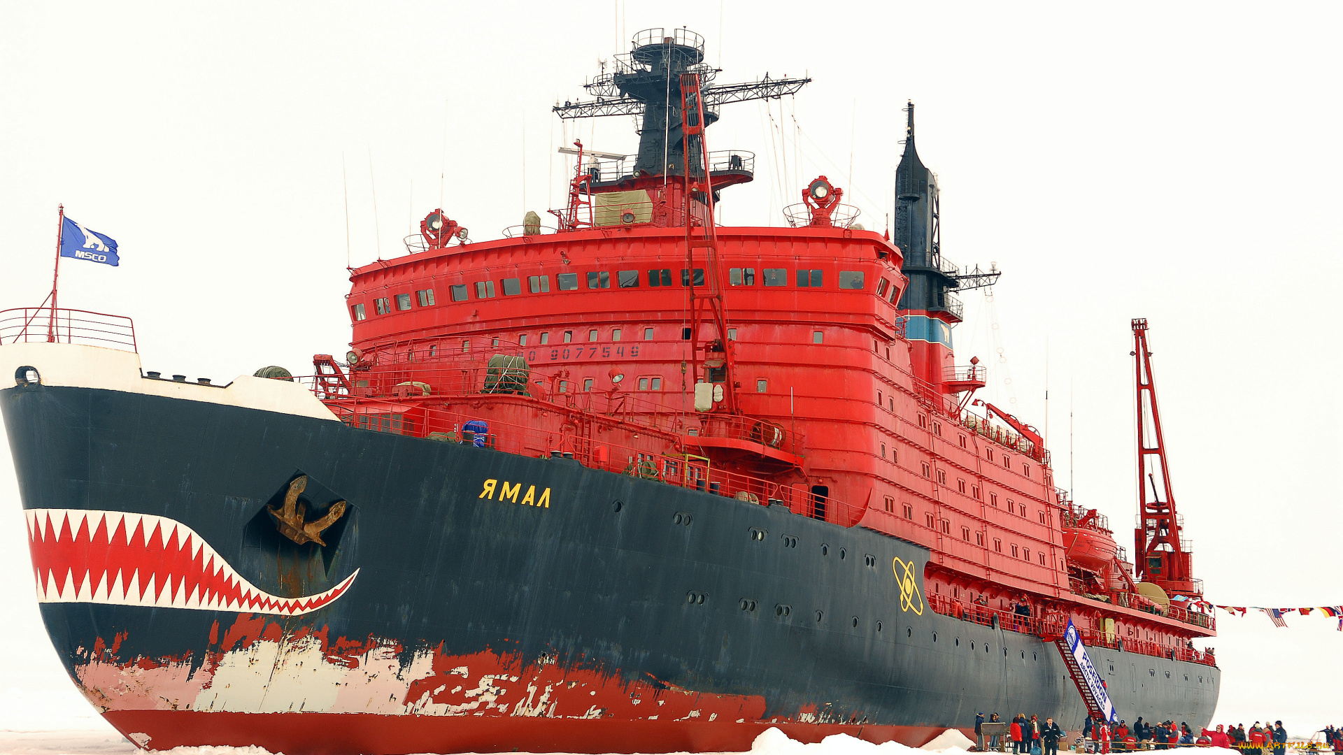 Ямал, корабли, ледоколы, корабль, льдина, ледокол