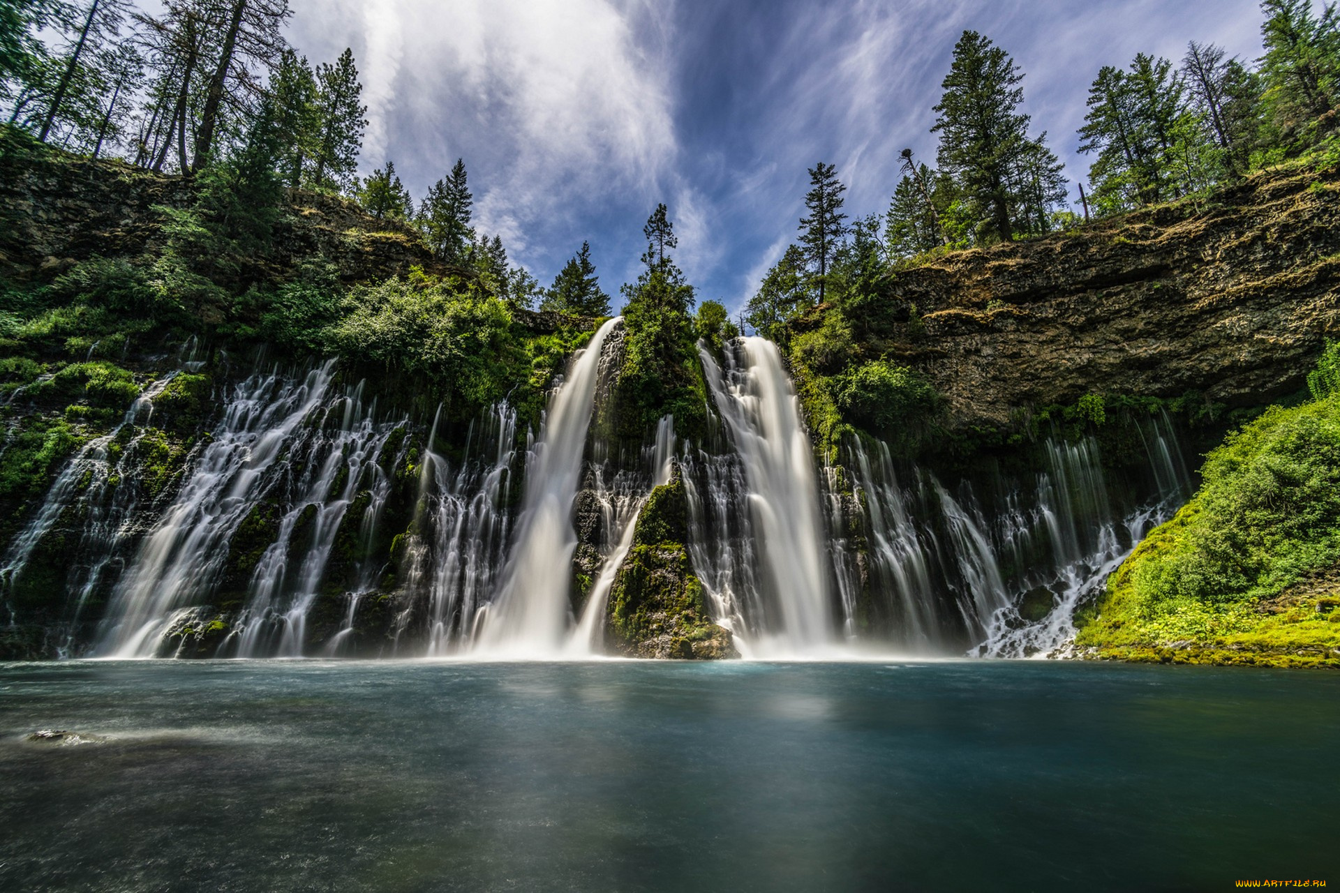природа, водопады, простор