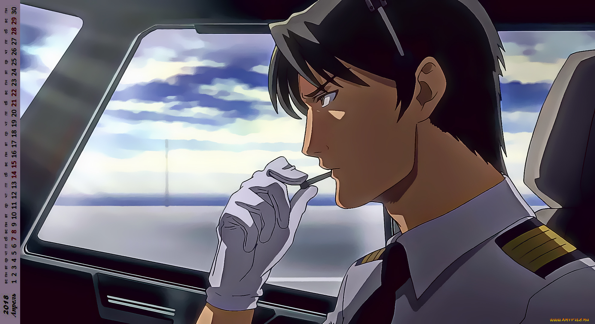 календари, аниме, профиль, юноша