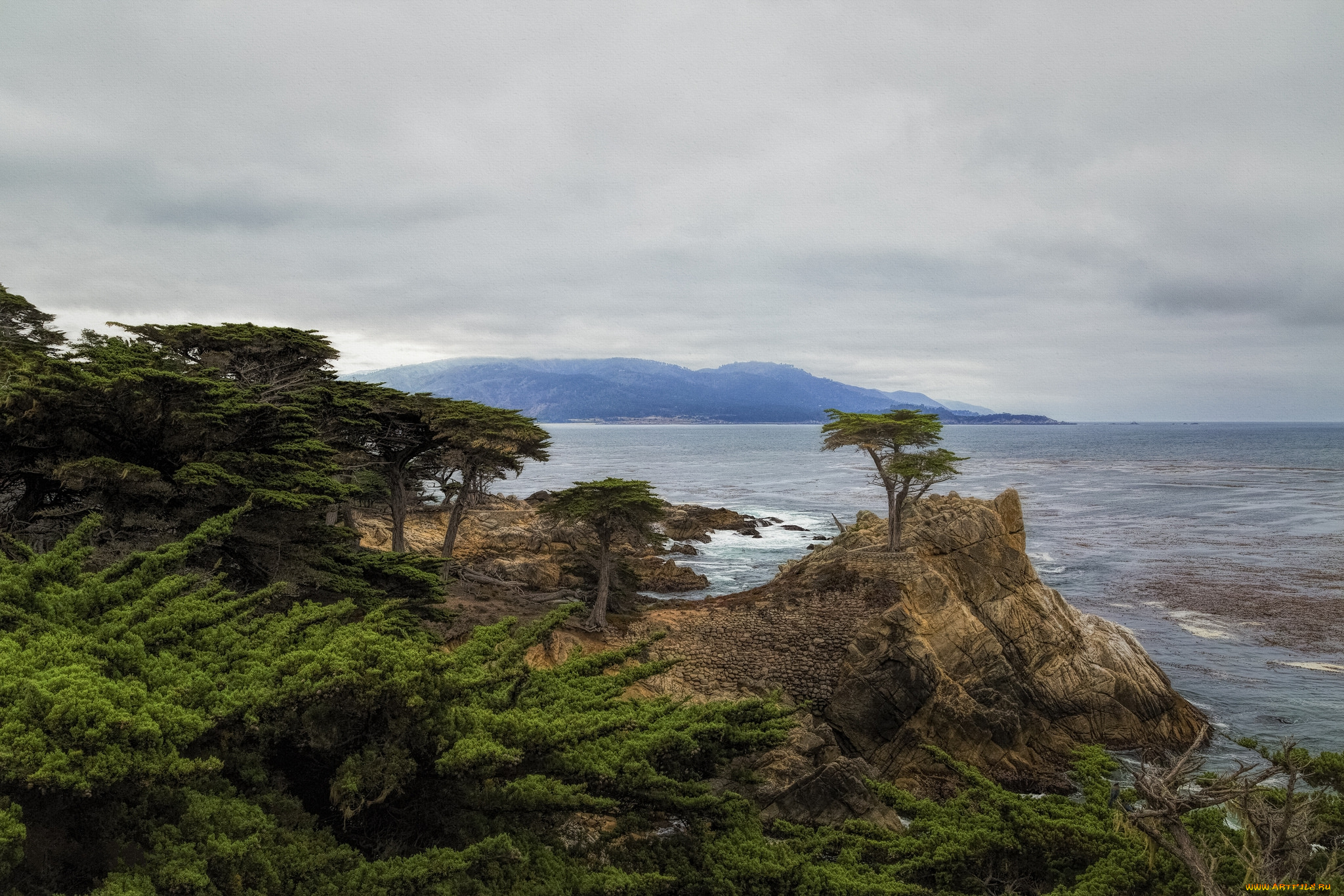 природа, побережье, простор