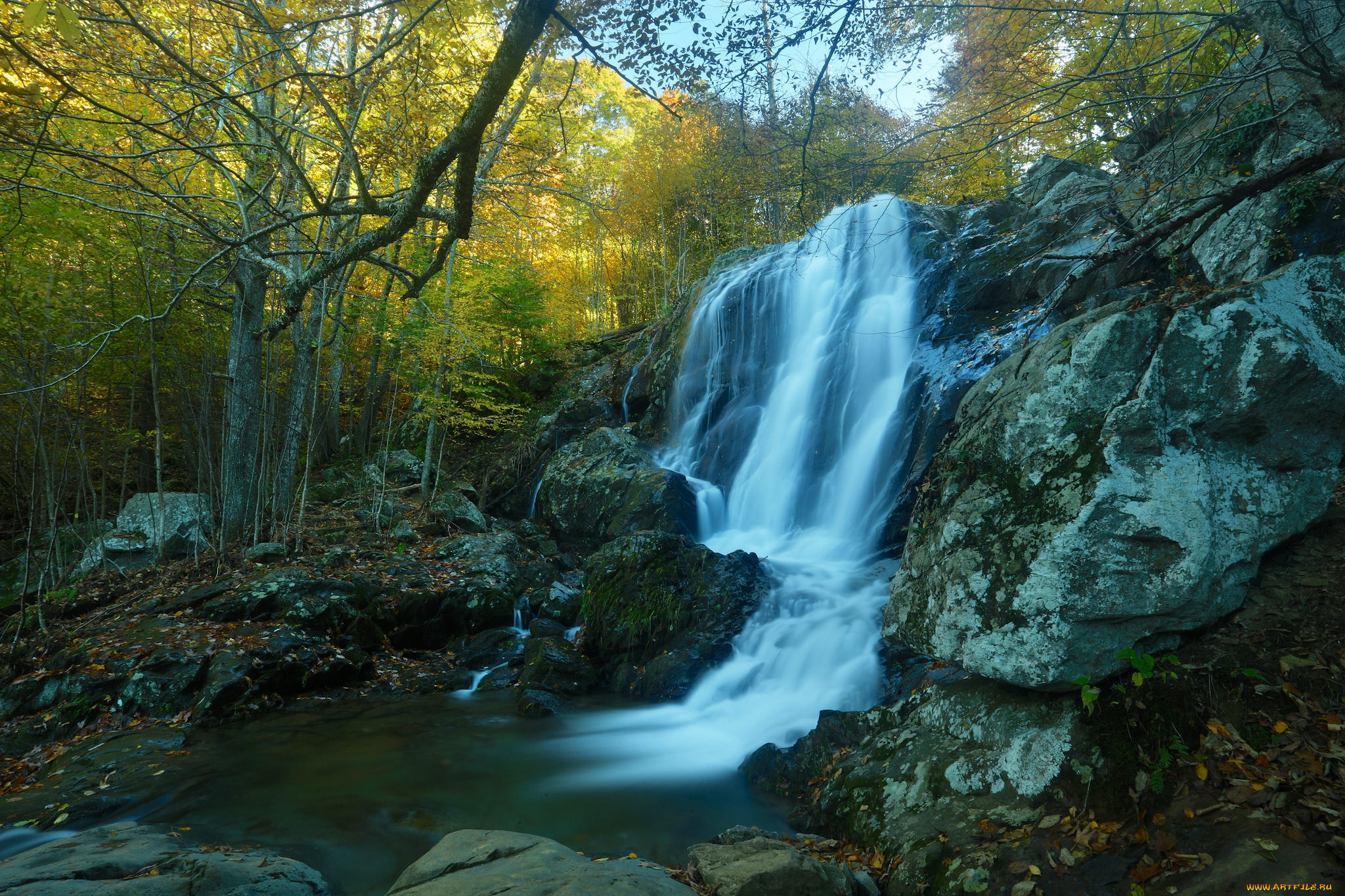 природа, водопады, простор