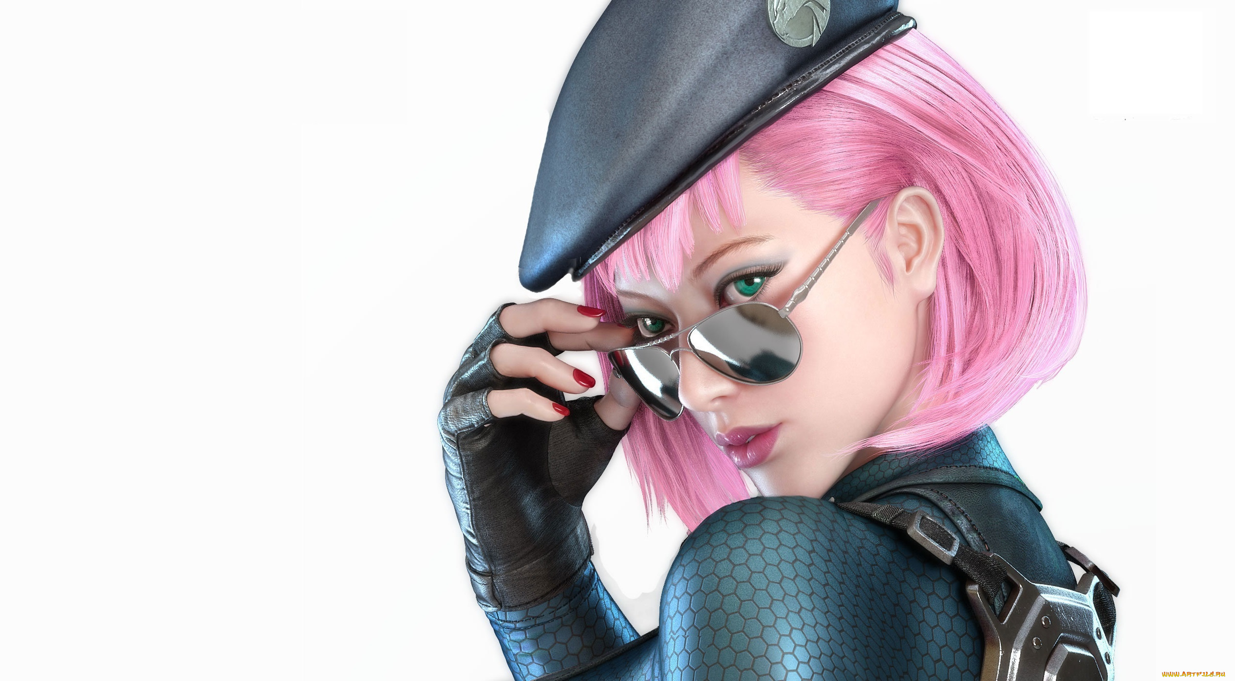 3д, графика, портрет, , portraits, взгляд, девушка, фон