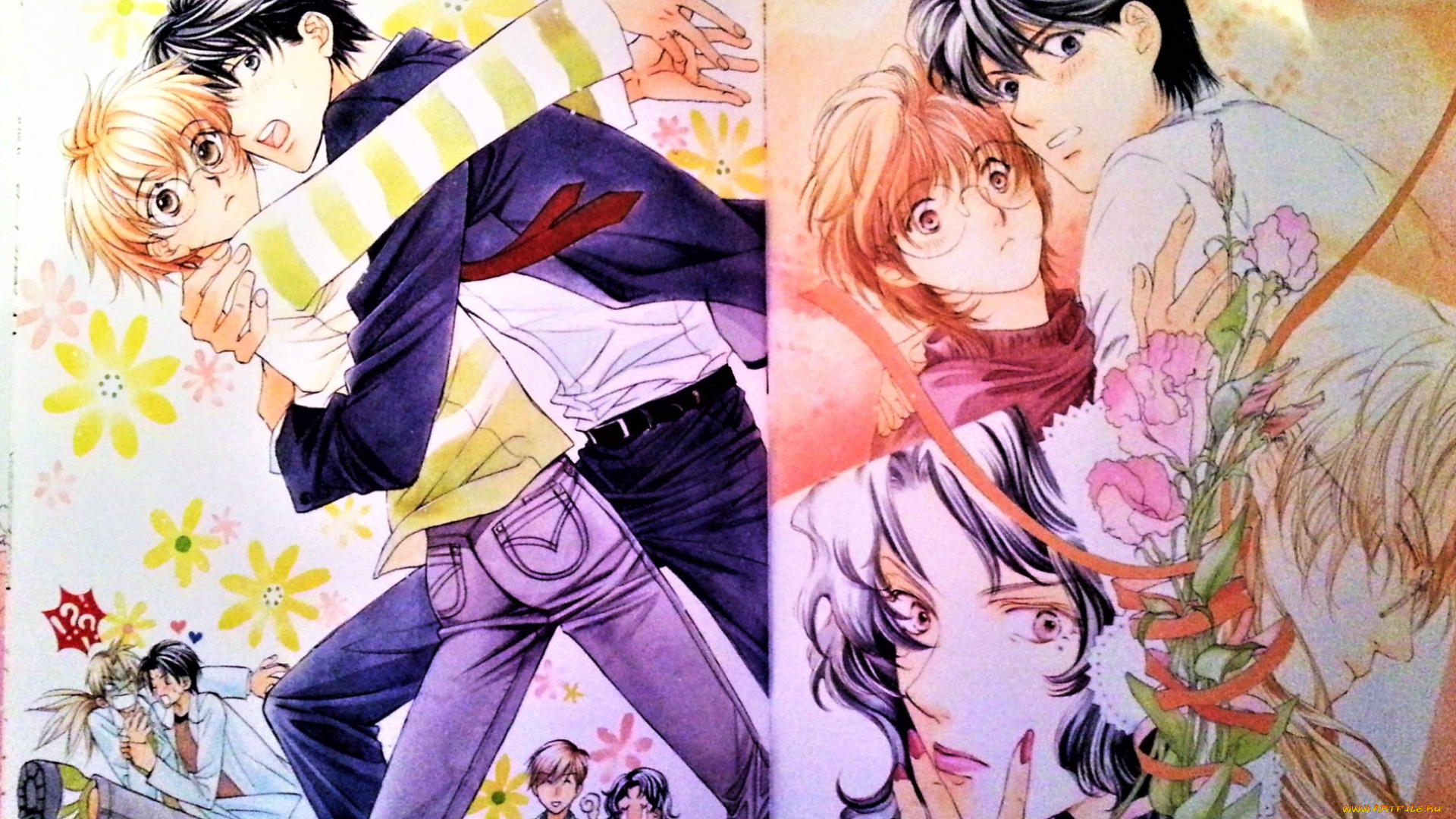 аниме, unknown, , другое, , девушка, эмоции, парни, книга