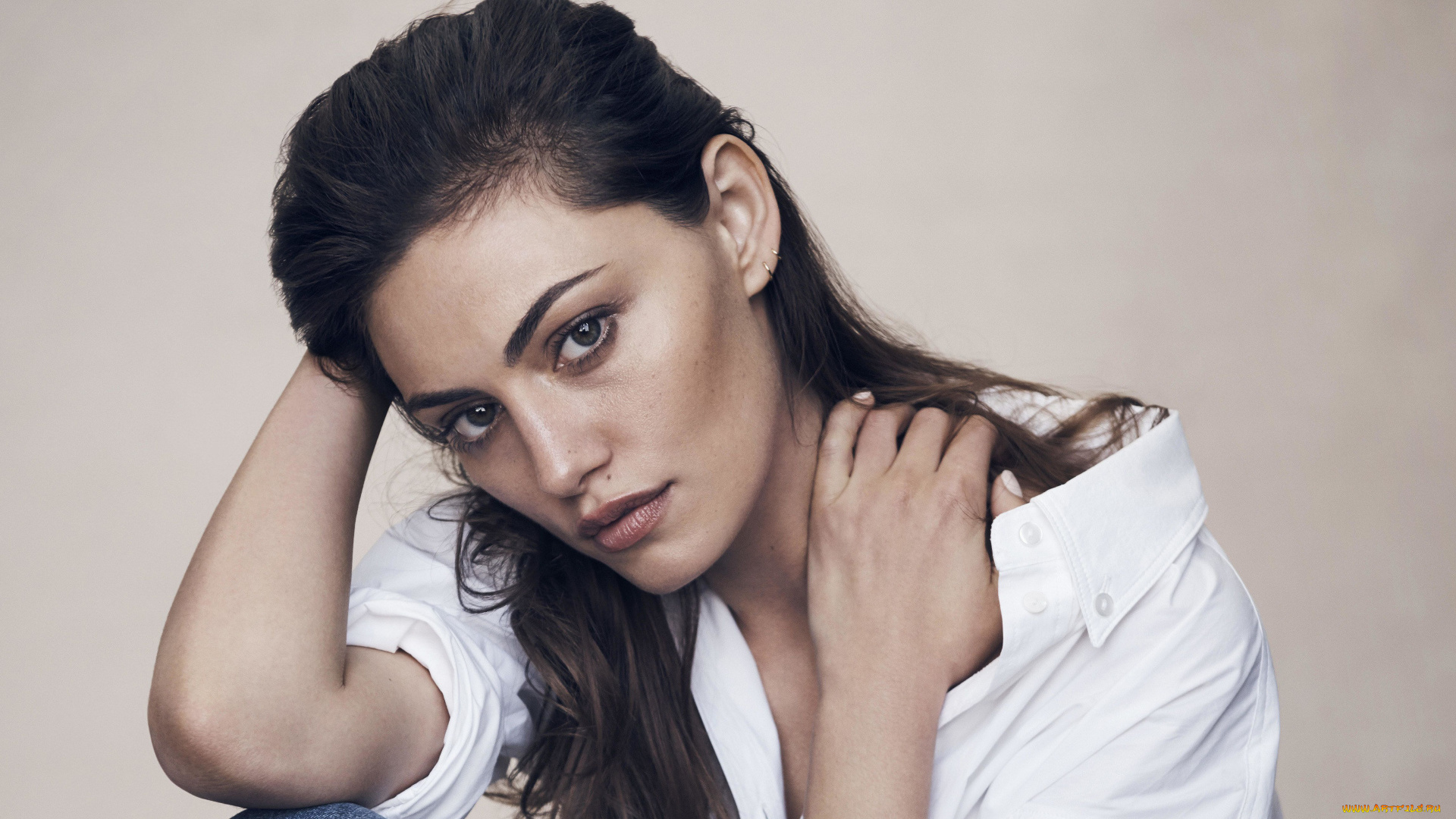девушки, phoebe, tonkin, рубашка, шатенка, актриса