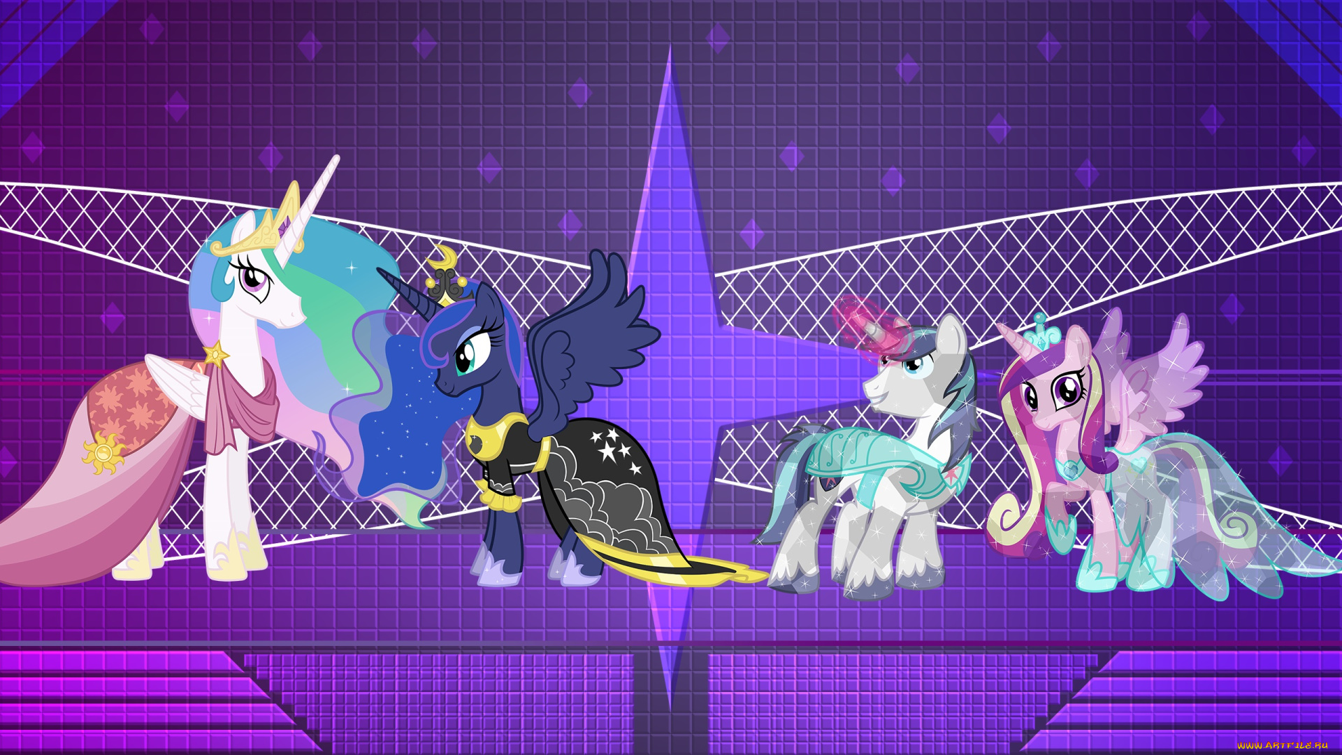 мультфильмы, my, little, pony, пони, фон