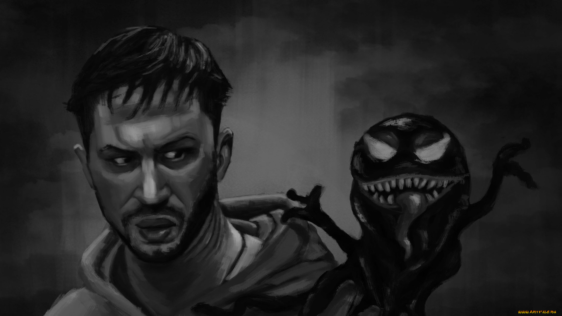 рисованное, кино, эдди, брок, веном