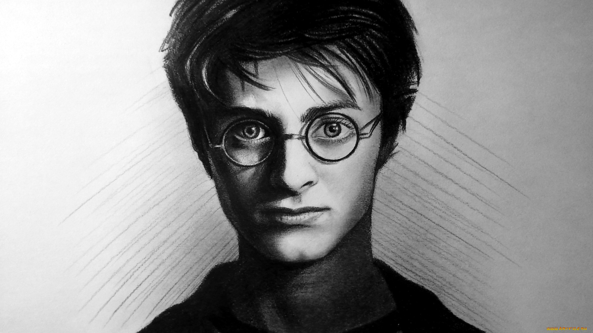 рисованное, кино, мужчина, очки, взгляд, фон