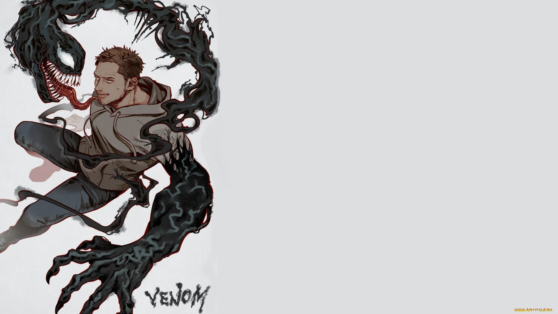 рисованное, кино, веном, эдди, брок