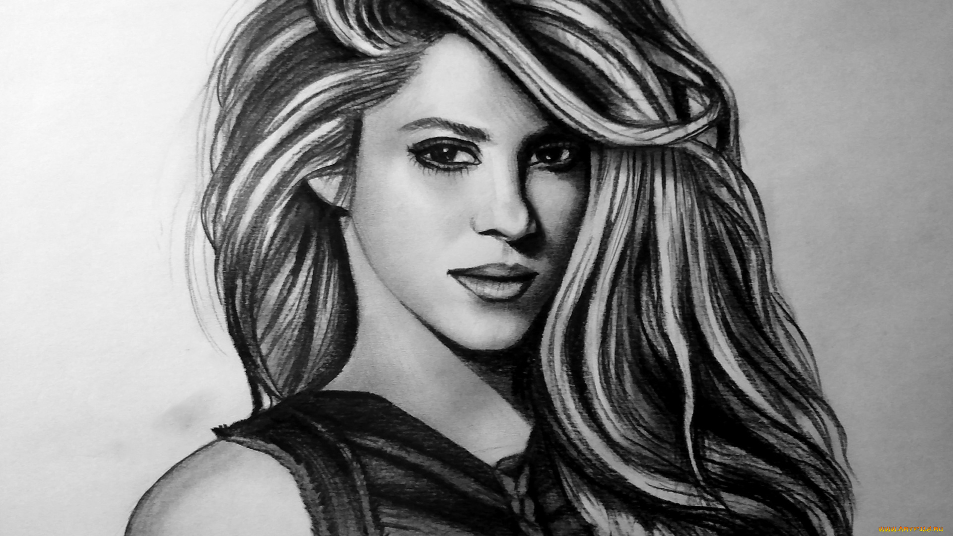 рисованное, люди, фон, девушка, взгляд