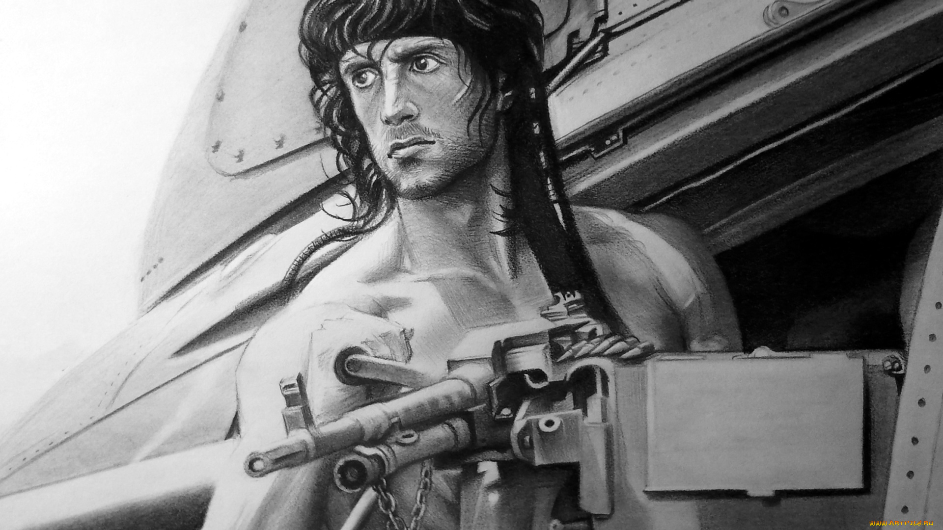 рисованное, люди, улыбка, взгляд, фон, девушка