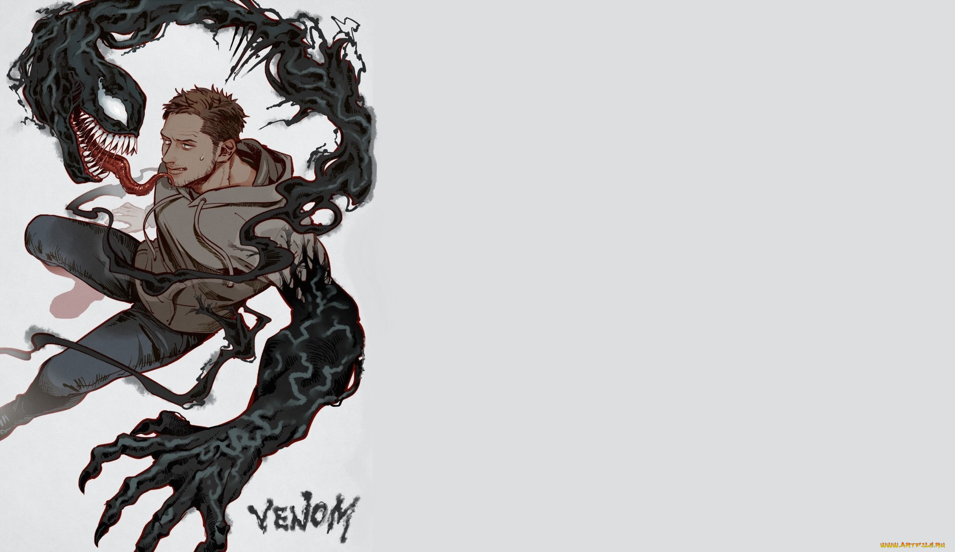 рисованное, кино, веном, эдди, брок