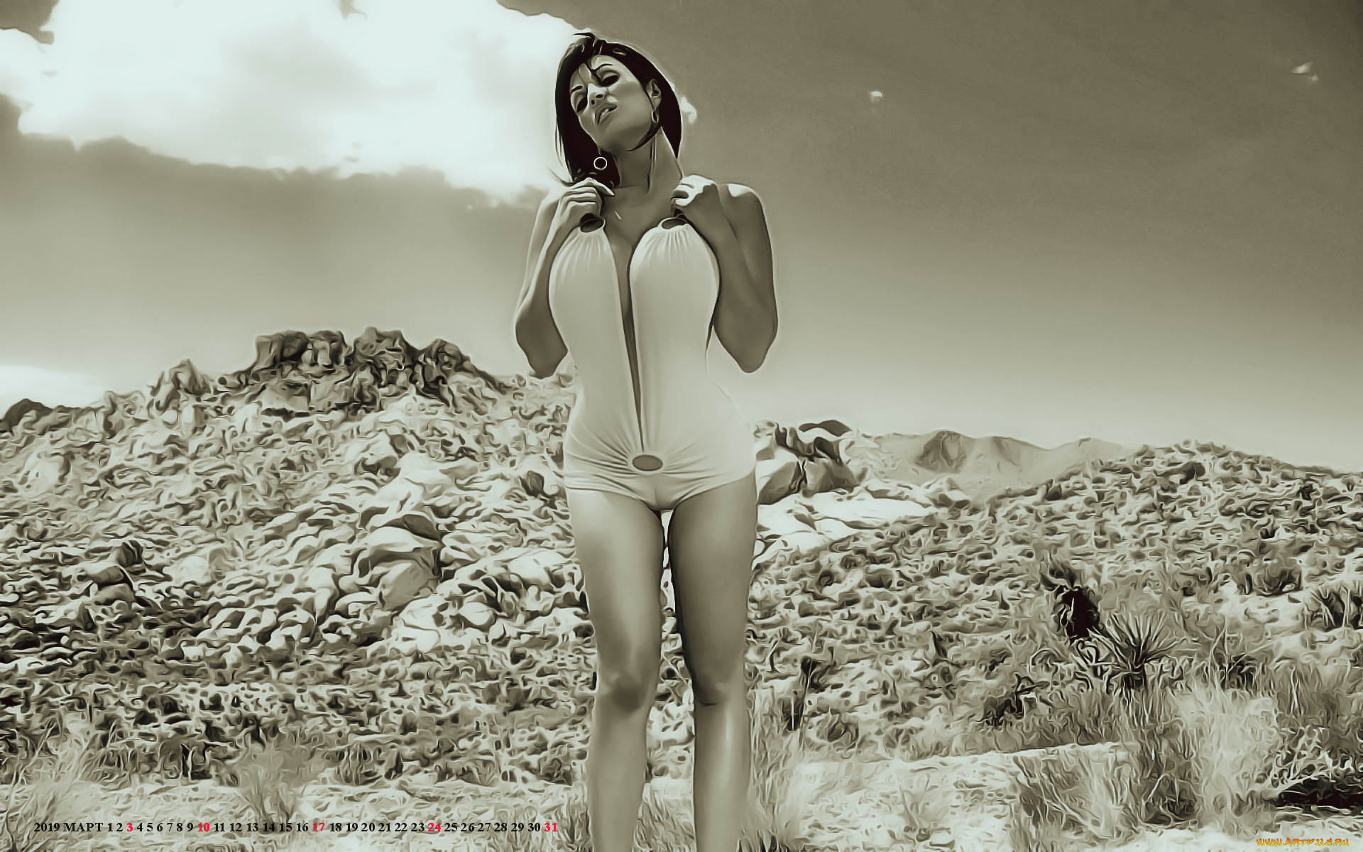 календари, компьютерный, дизайн, женщина