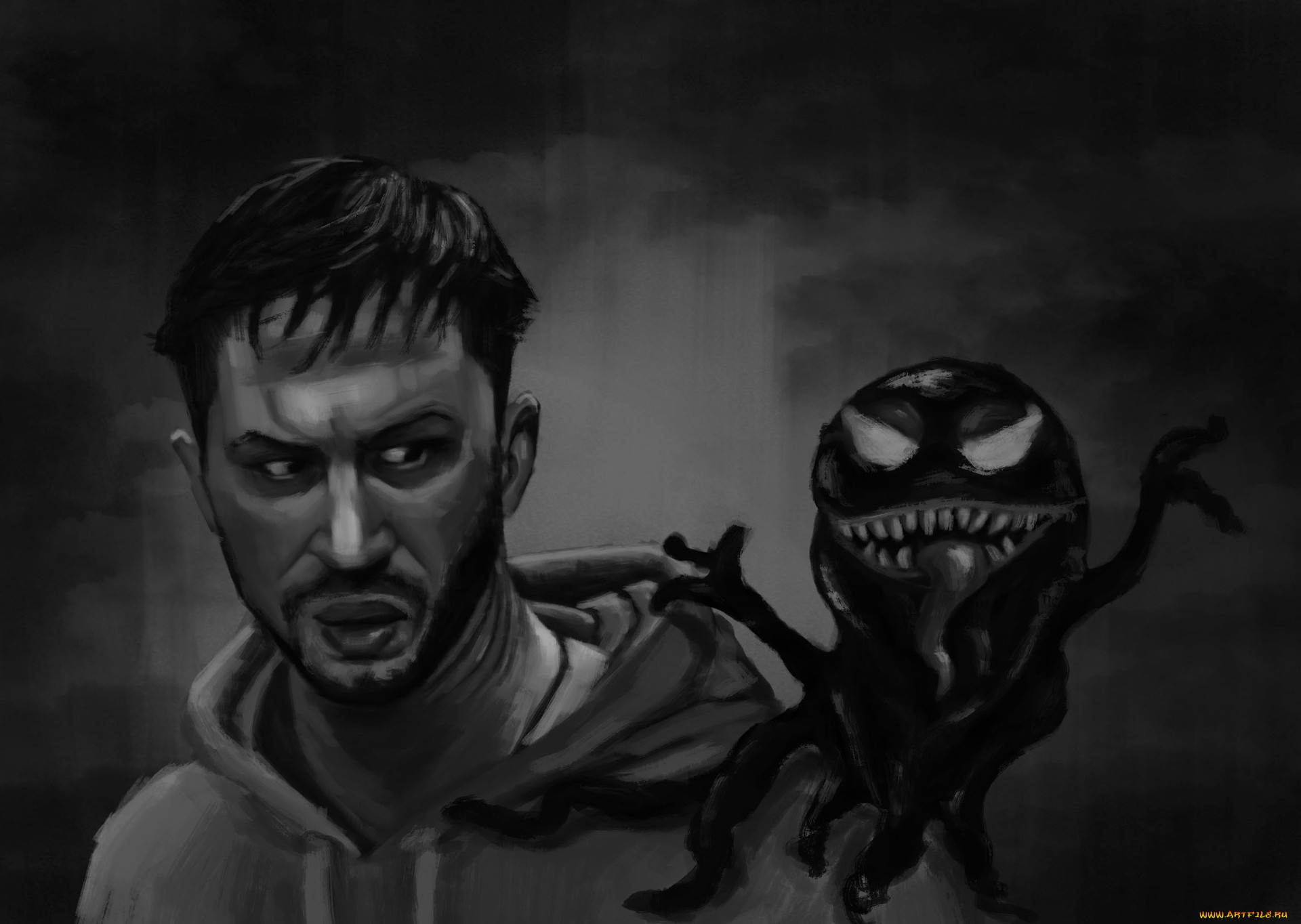 рисованное, кино, эдди, брок, веном