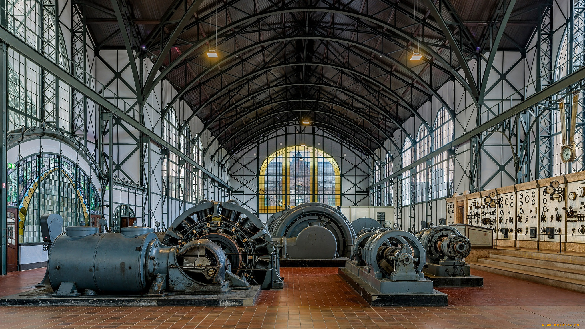 разное, рельефы, , статуи, , музейные, экспонаты, zeche, zollern, дортмунд, механизмы, музей, германия