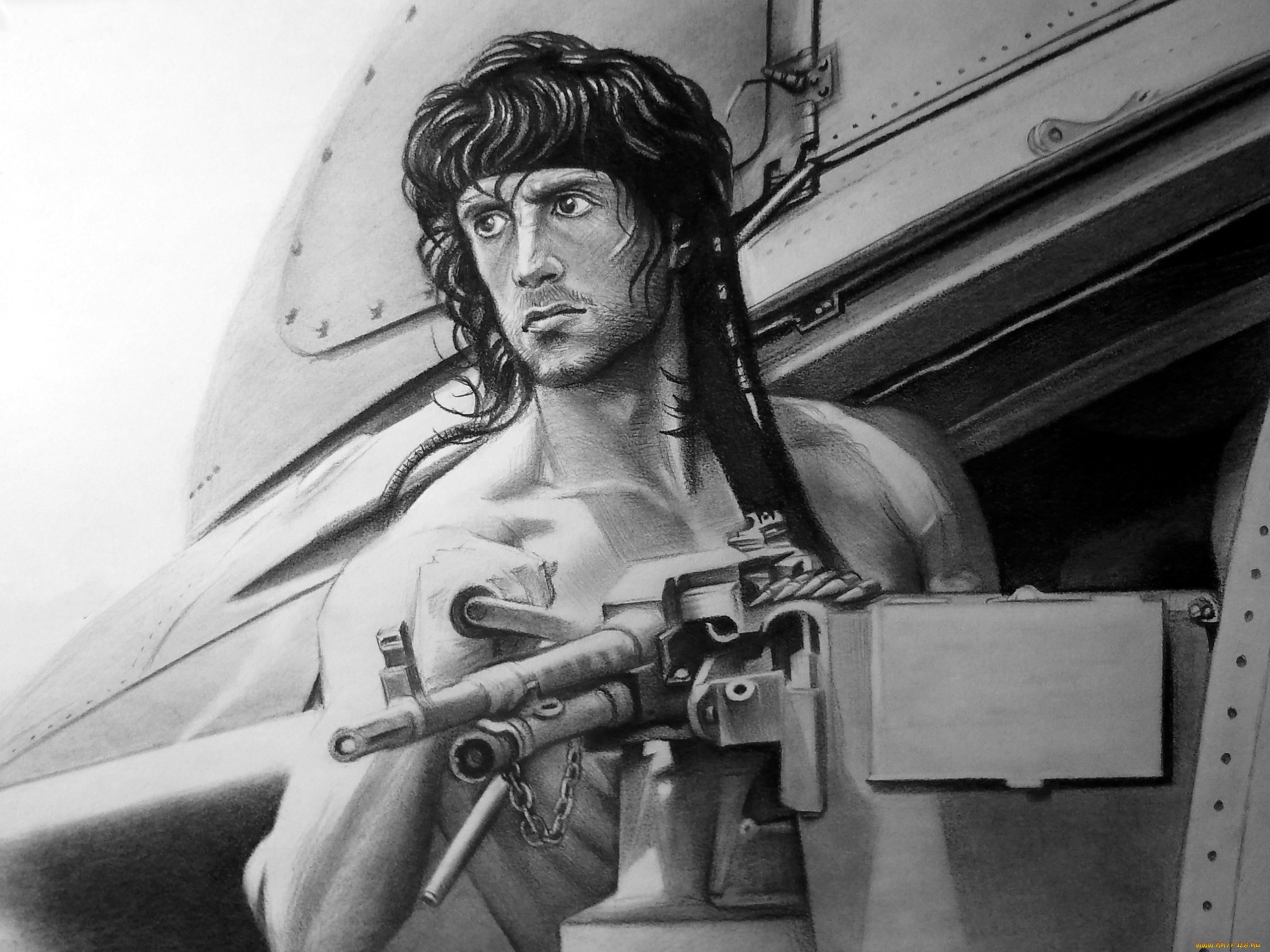 рисованное, люди, улыбка, взгляд, фон, девушка