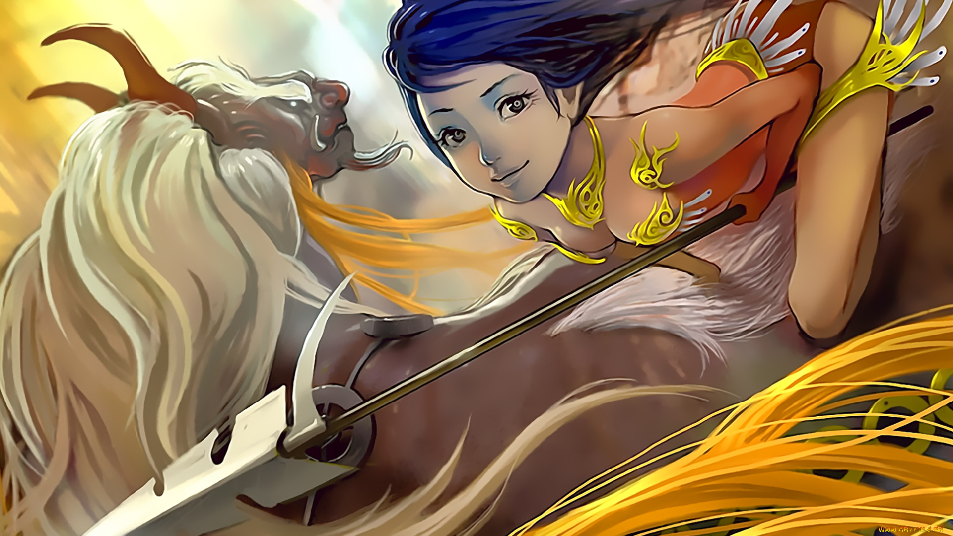 календари, фэнтези, девушка, оружие, животное, существо, calendar, 2020