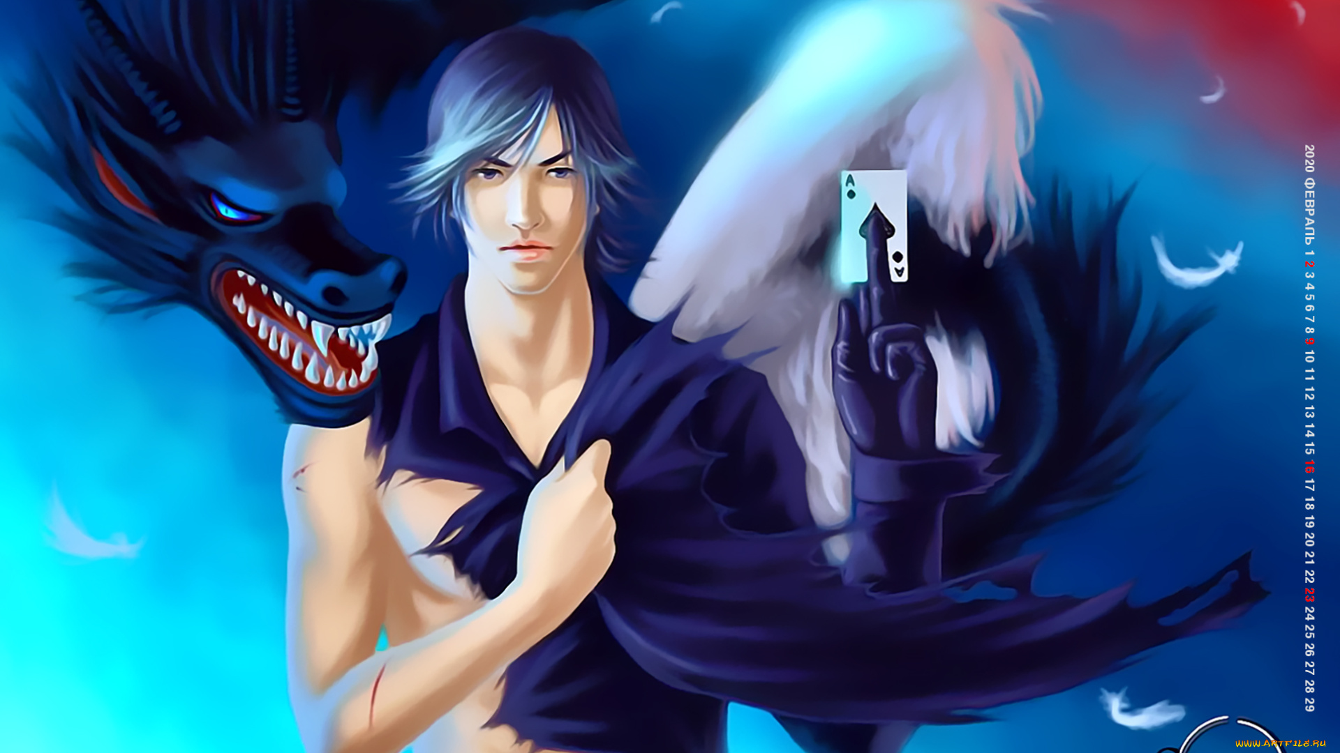 календари, фэнтези, карта, дракон, мужчина, calendar, 2020