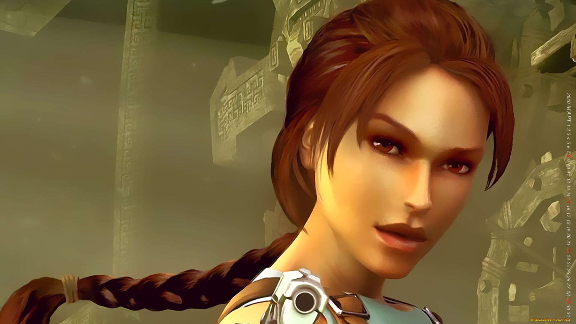 календари, видеоигры, лицо, девушка, оружие, calendar, 2020