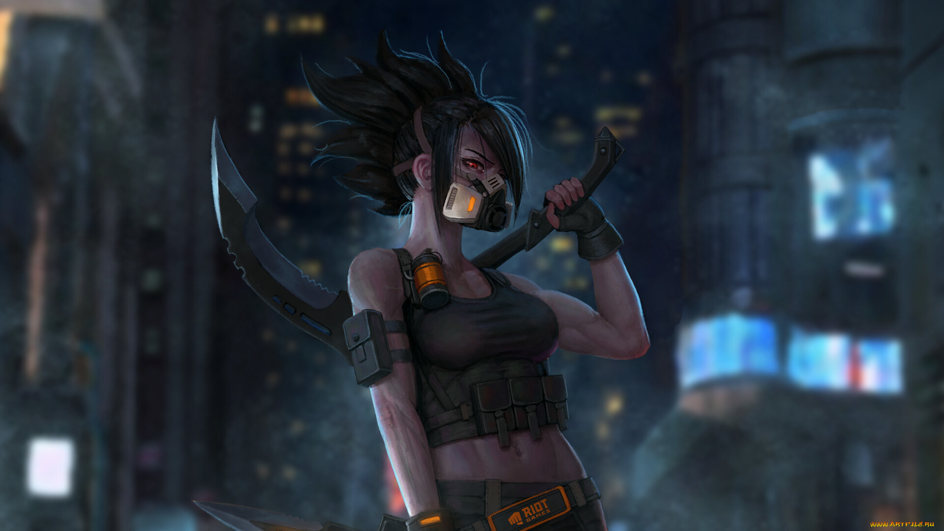 видео, игры, league, of, legends, akali