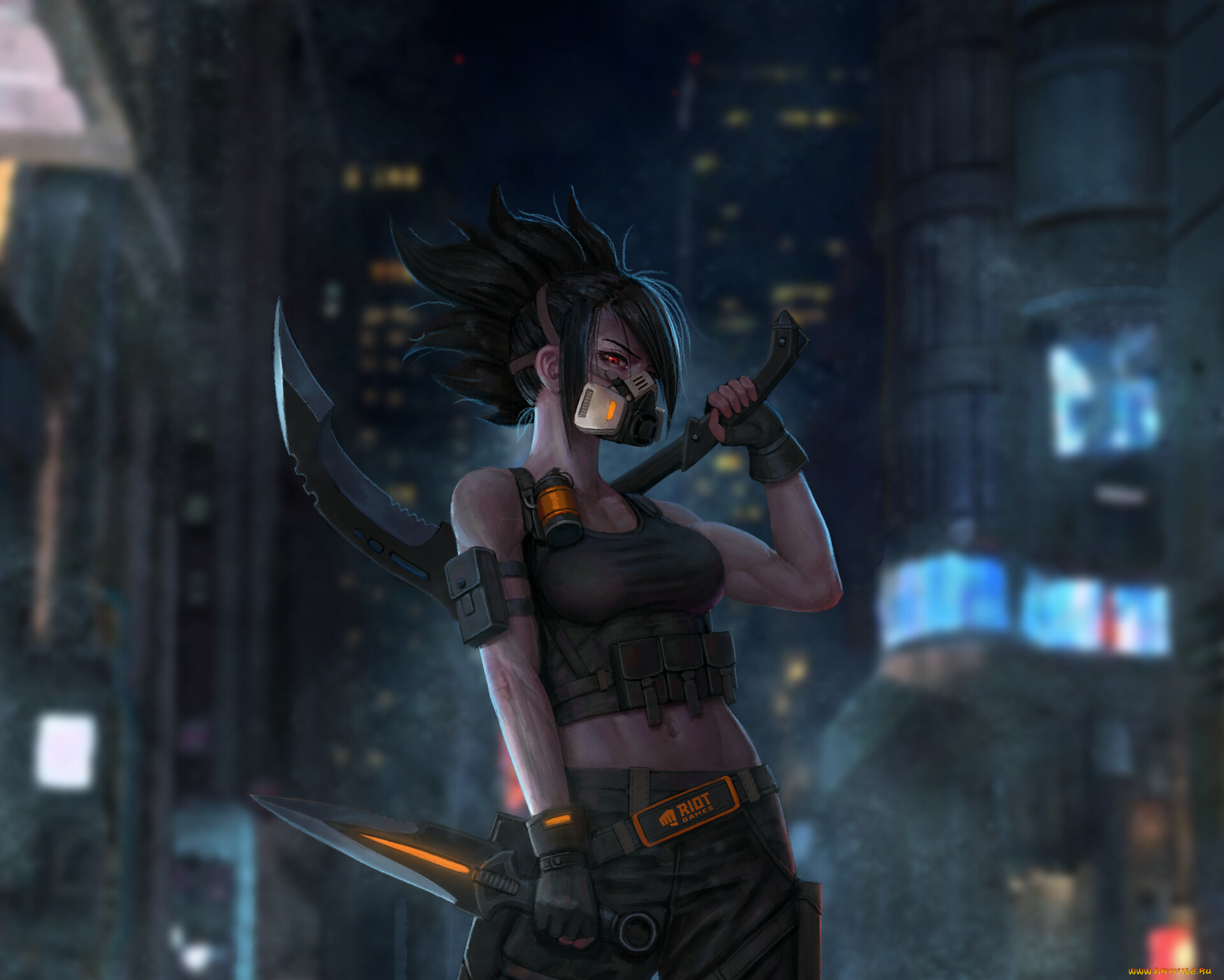 видео, игры, league, of, legends, akali