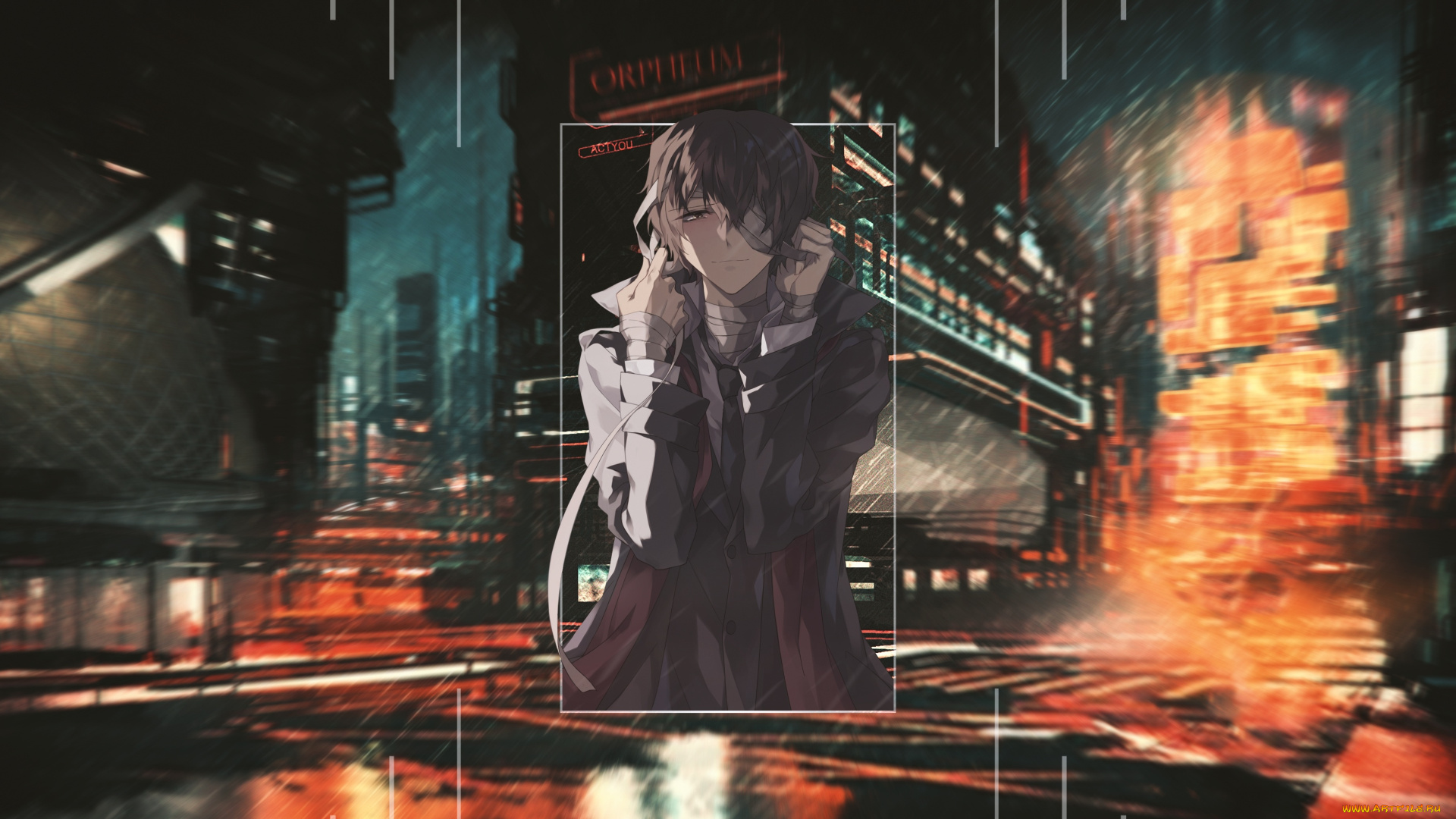 аниме, bungou, stray, dogs, бродячие, псы, литературные, гении