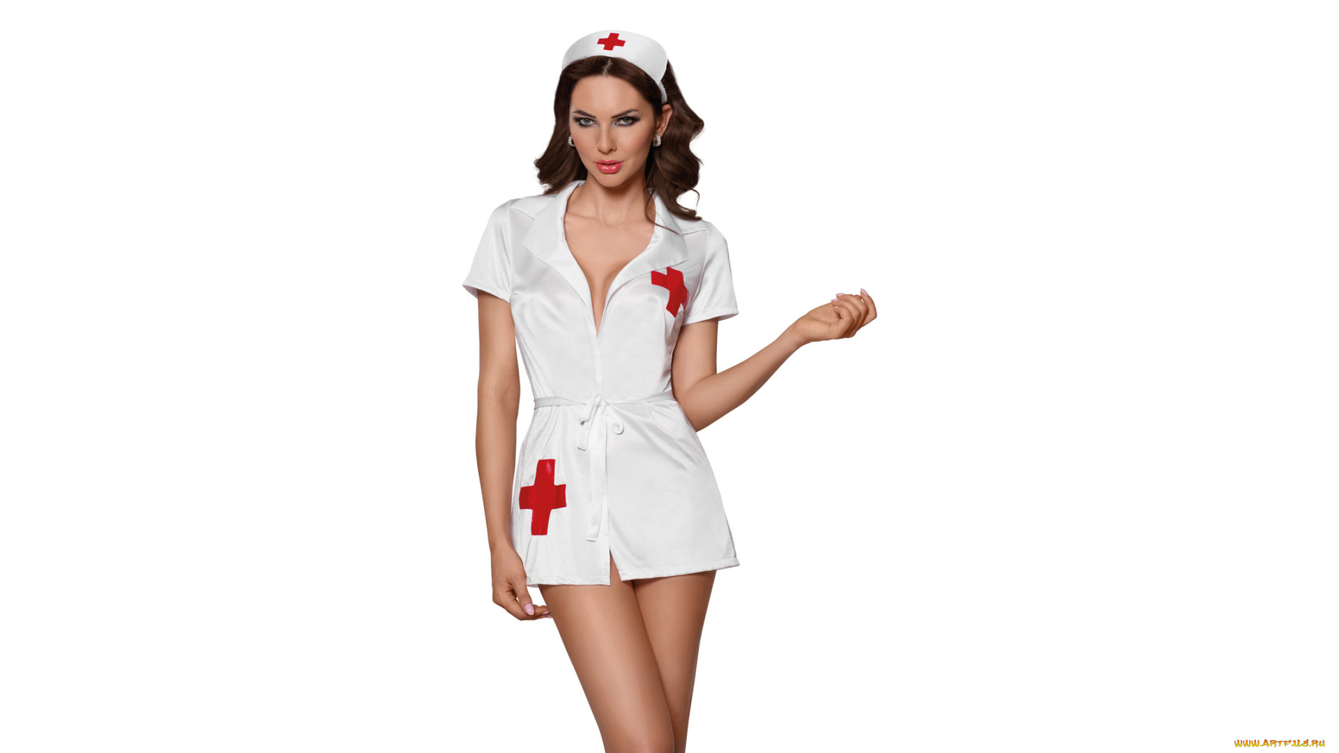 девушки, -, медсестры, медсестра, красивая, девушка