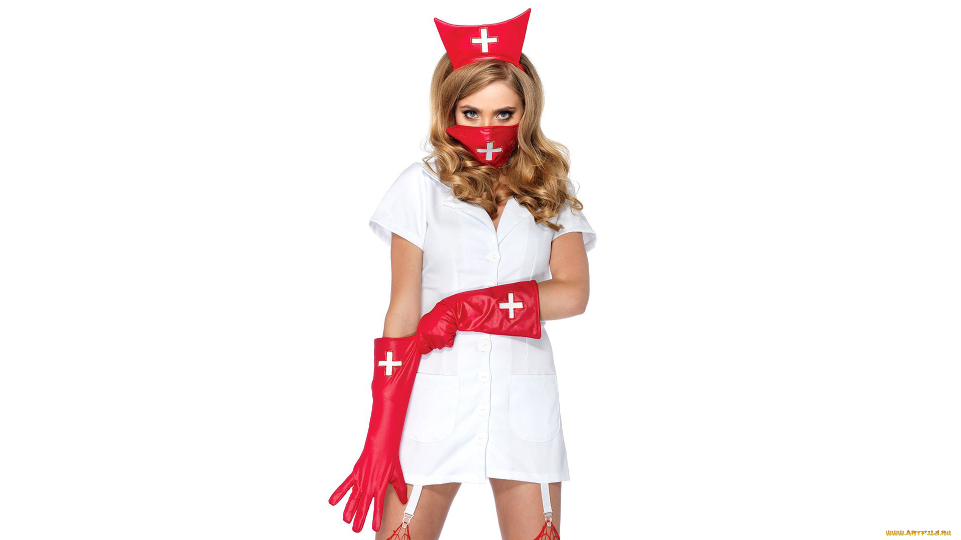 девушки, -, медсестры, медсестра, красивая, девушка