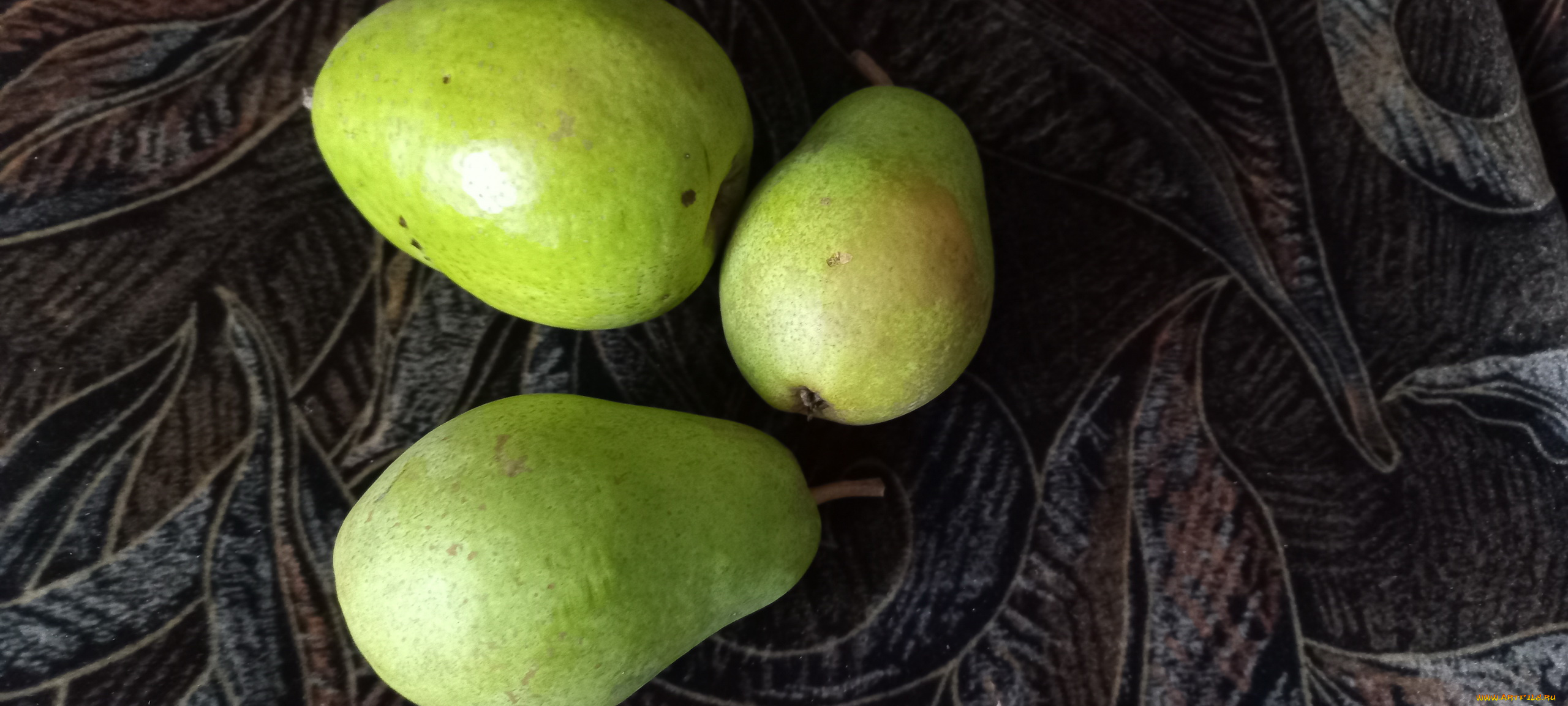 еда, груши, зеленые, трио