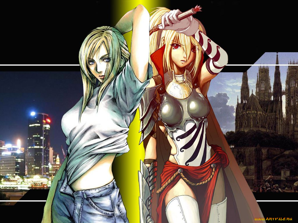 аниме, weapon, blood, technology