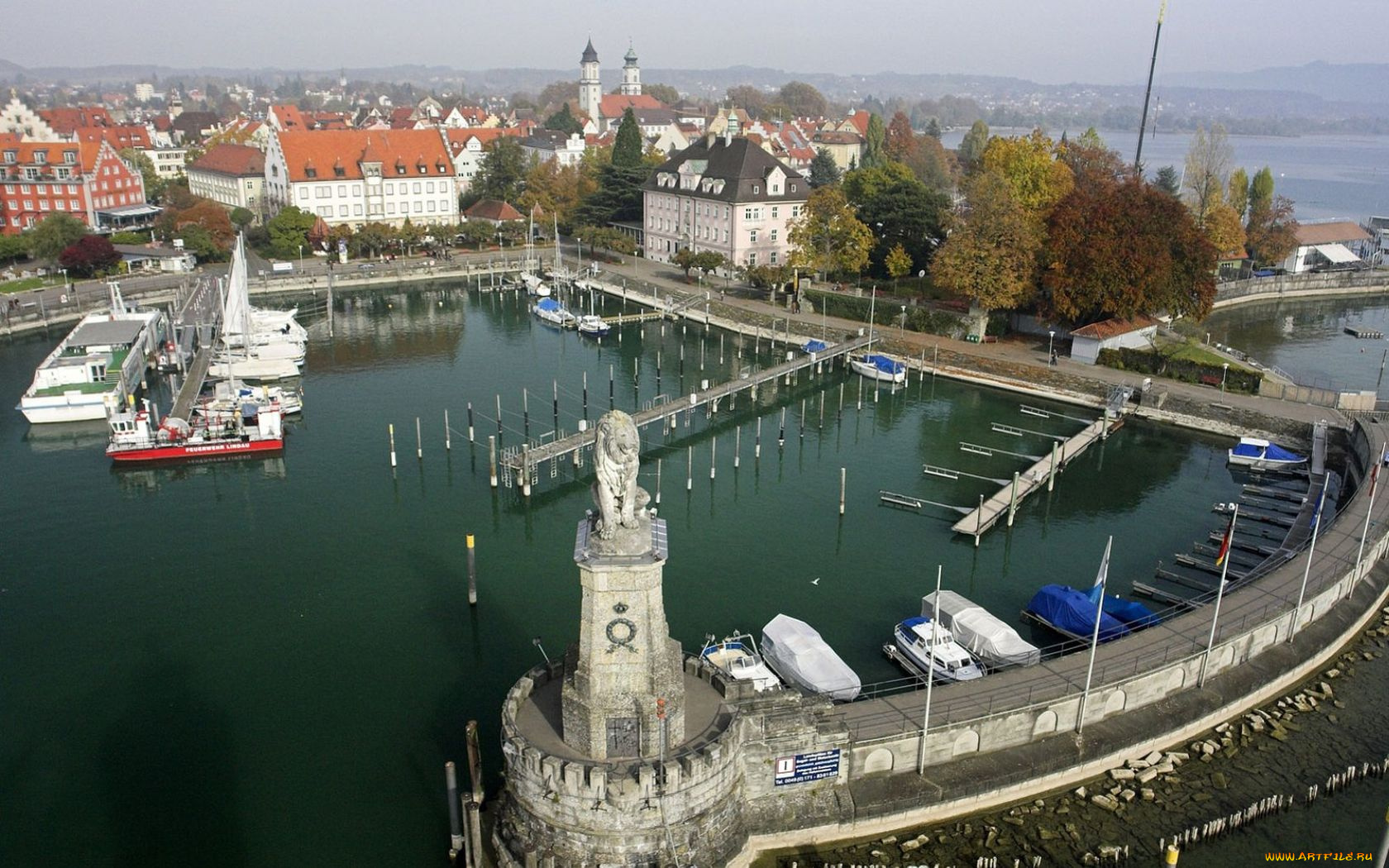 lindau, города, панорамы
